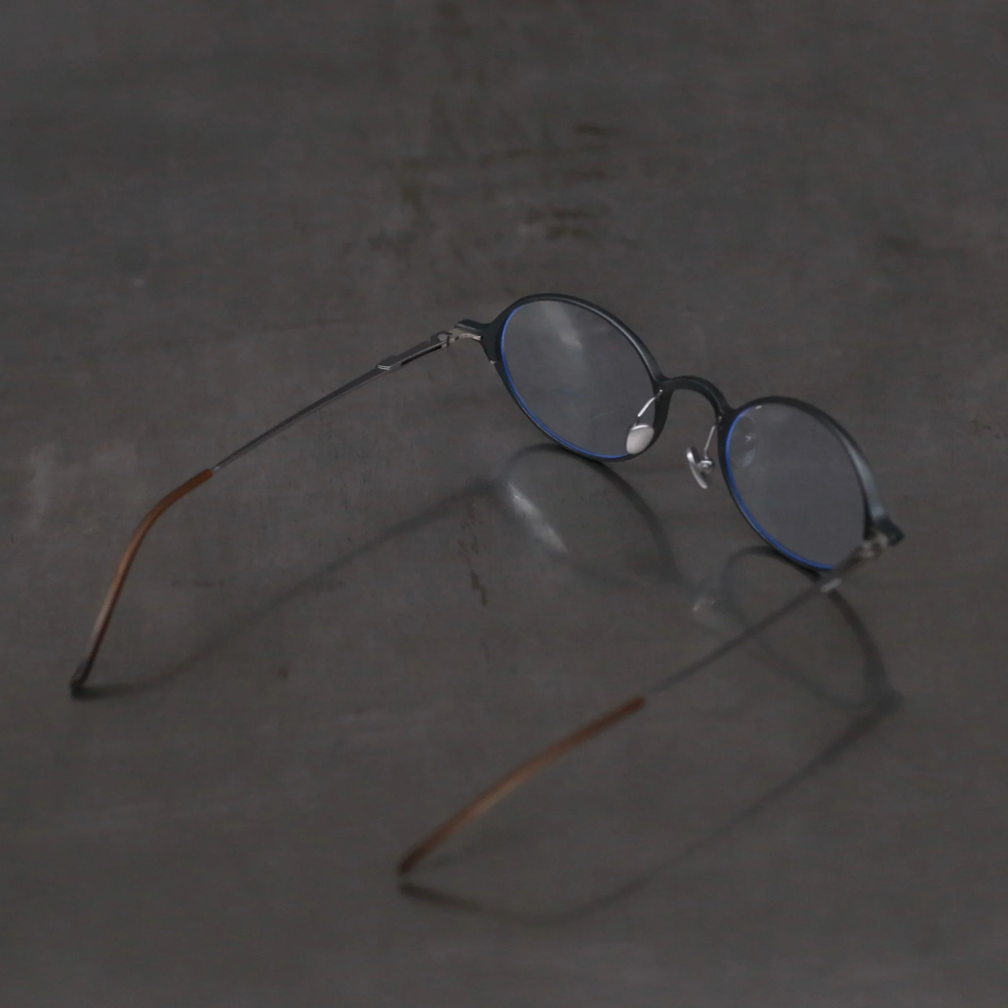 Rigards Oval Aluminum Magnesium Alloy Frame Eyeglasses RG0103AL Series Collection RG-RG0103AL-SNTM Cement Transparent - Image 4
