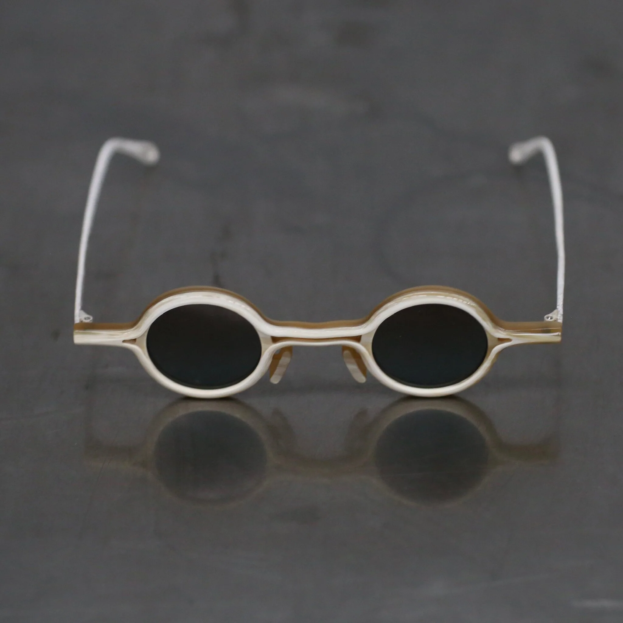 Rigards RG0824 Series 925 Sterling Silver Natural Buffalo Horn Matte/Polished Sunglasses RG-RG0824-DLSKTMP - Image 2