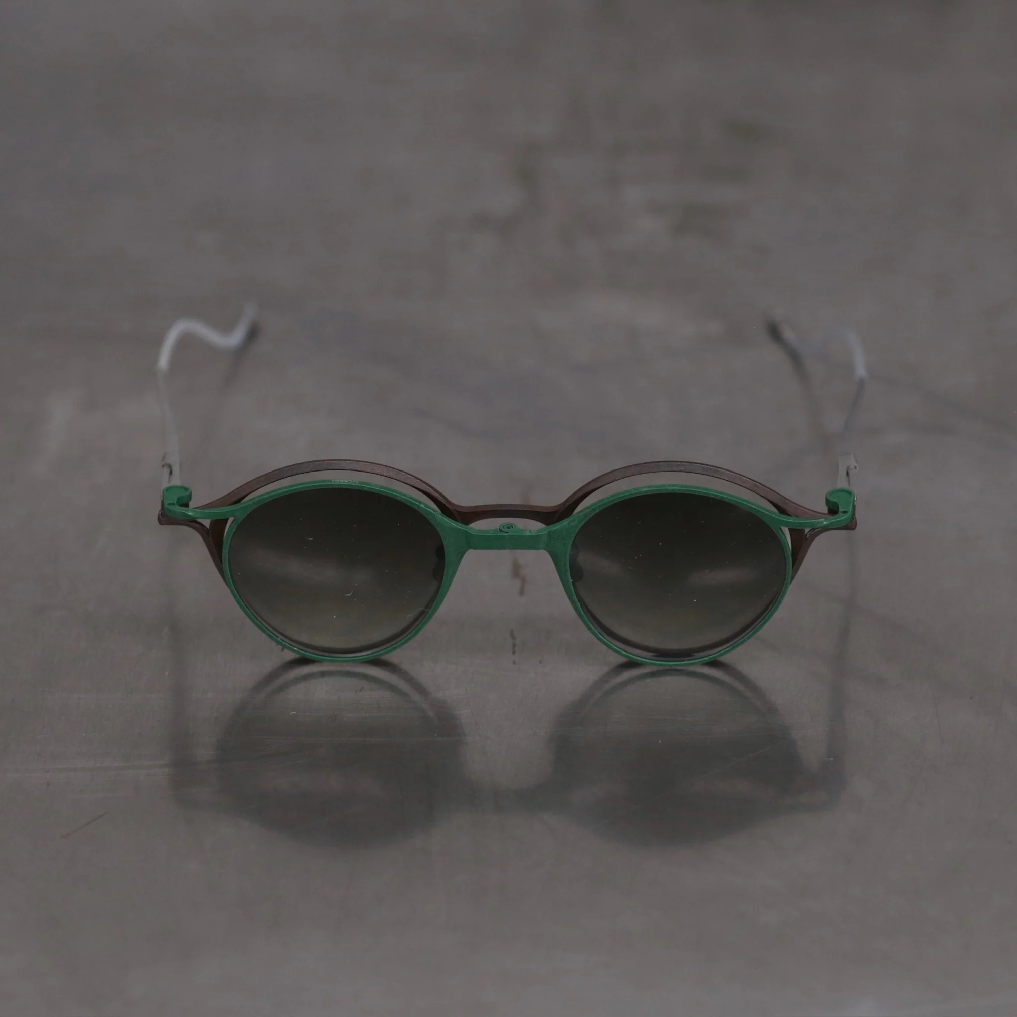 Rigards RG1038 Series Collection Detachable Double-Layer Plain Sunglasses RG-RG1038TI-FGQTSLKTMJBL Retro Bronze Frame/Dark Green Frame + Transparent Lenses/Gradient Green Lenses - Image 3