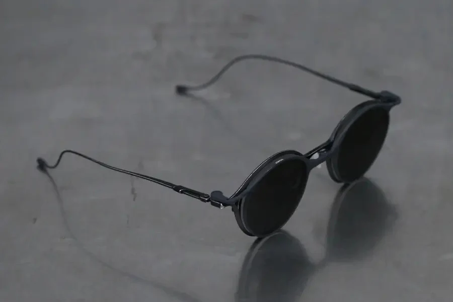 Rigards RG1038 series collection detachable double-layer plain sunglasses RG-RG1038ST-FGHHMS retro black gray frame frosted dark gray transparent - Image 4