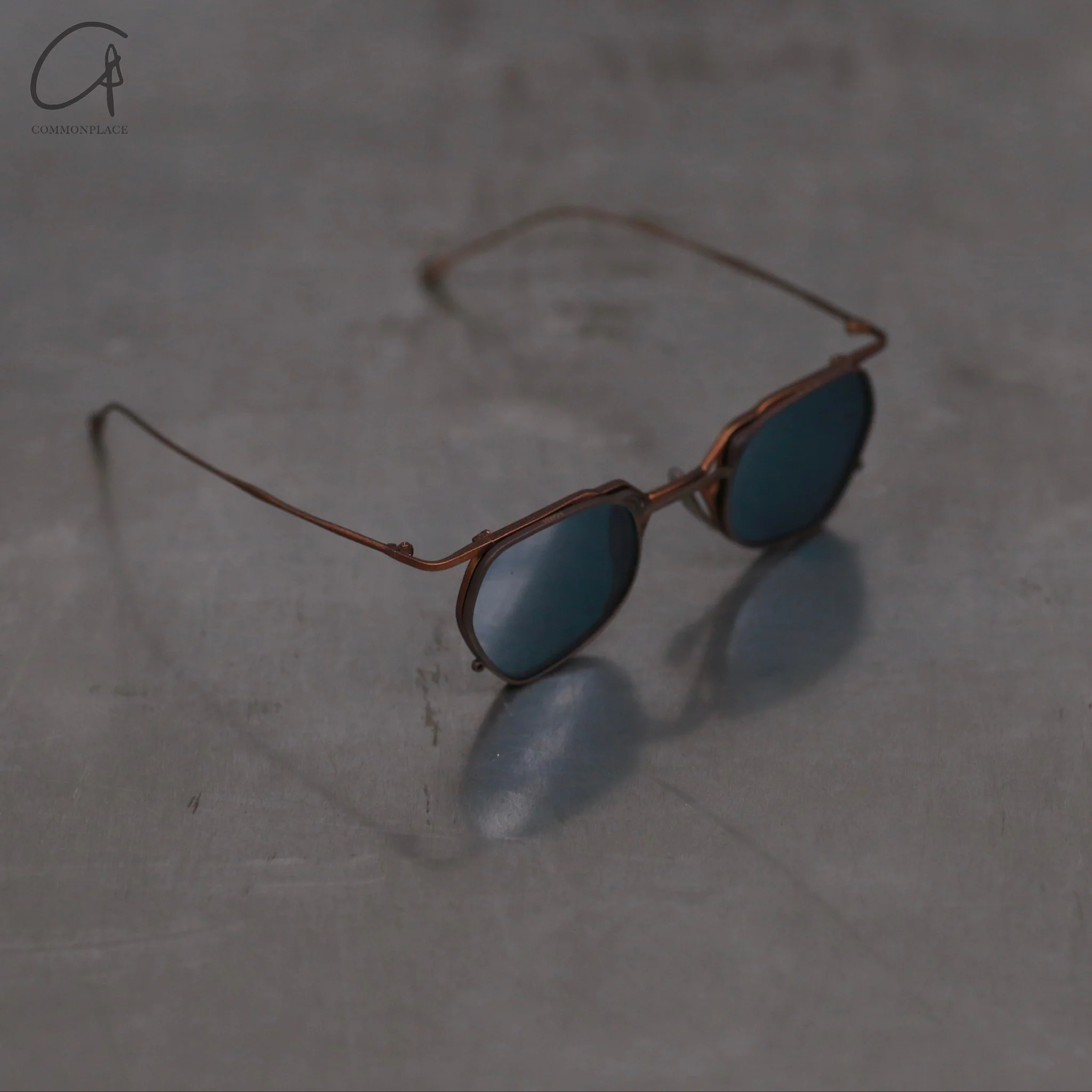 Rigards X TVA Joint RG1999TVA Series Special Shaped Double Layer Sunglasses RG-RG1999TVA-GQTTML Ancient Bronze/Transparent+Blue Lenses - Image 4