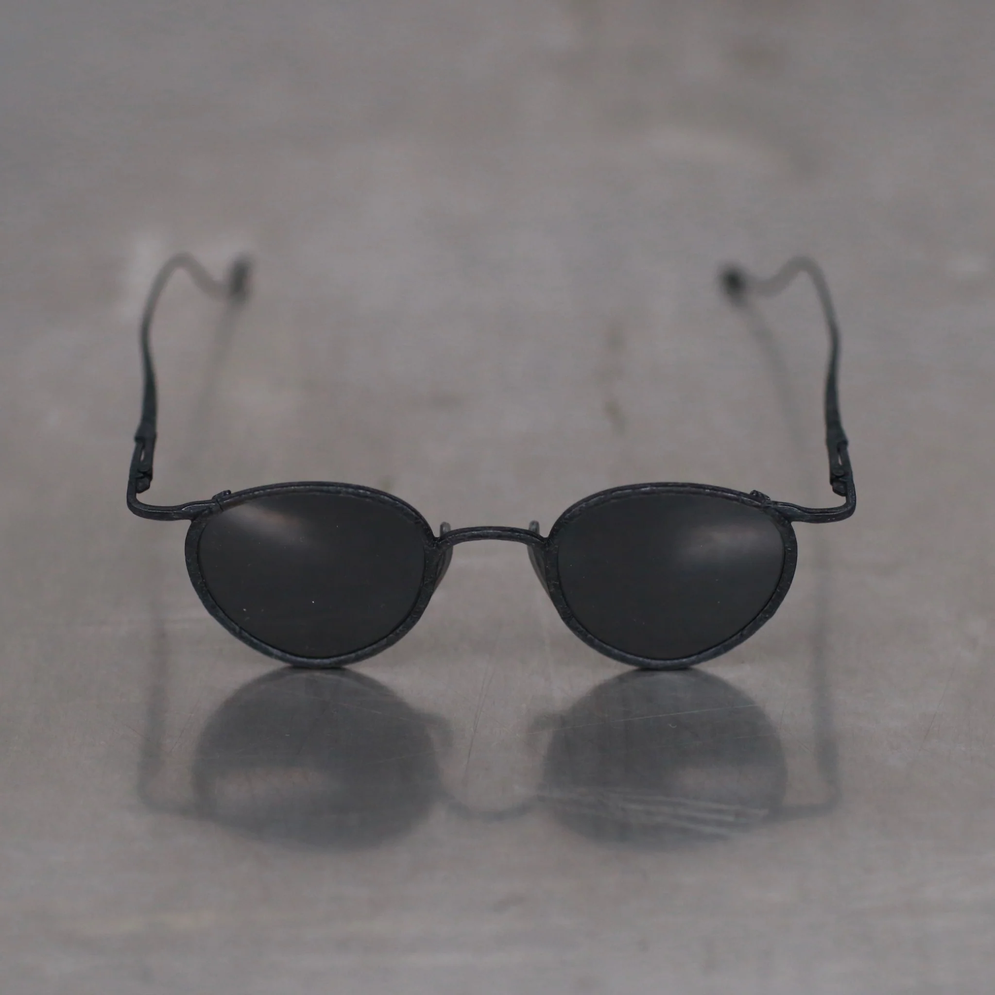 Rigards X ZIGGY CHEN joint RG1939ZC relief frame glasses RG-RG1939ZC-GHSH antique black frame dark gray lenses - Image 2