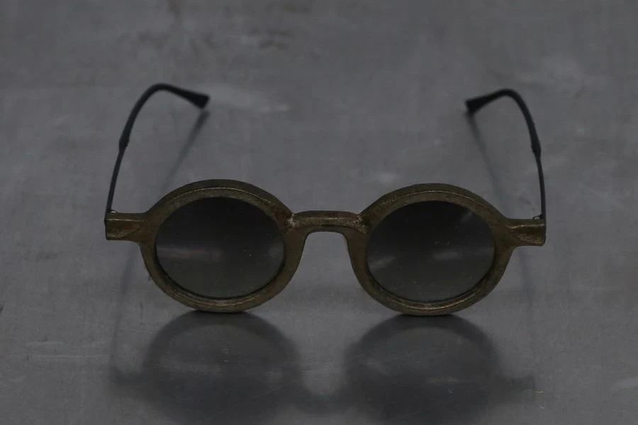 Rigards X ZIGGY CHEN Limited Edition Collection RG0161ZCLEII Round Frame Sunglasses RG-RG0161ZCLEII-FGJLP Retro Gold Green Lenses - Image 2