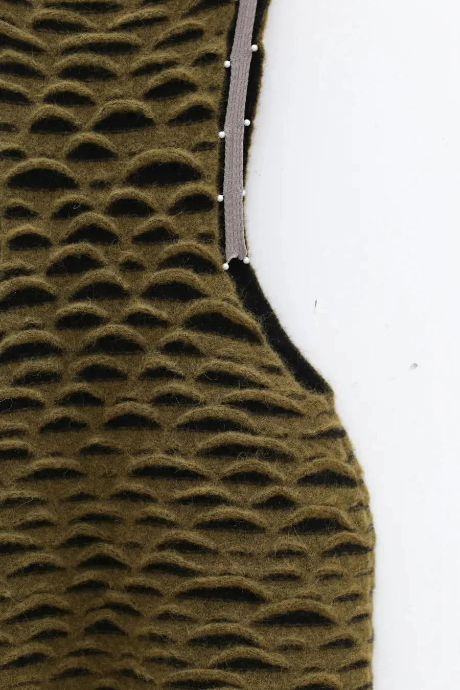 Rui Zhou Animal Print Tube Top Dress RUI-RAW23KN03-KQLHH Khaki Green & Black + Gray Brown - Image 2