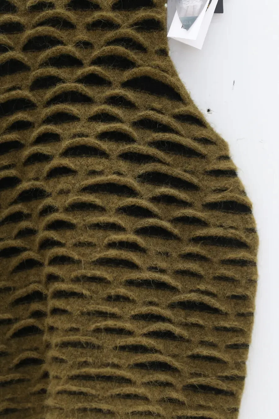 Rui Zhou Animal Print Tube Top Dress RUI-RAW23KN03-KQLHH Khaki Green & Black + Gray Brown - Image 3