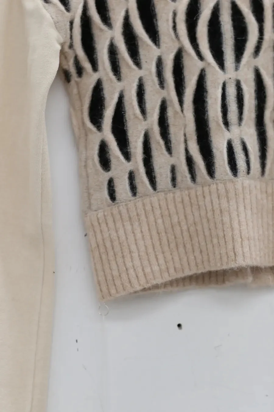 RUI animal print patchwork cardigan RAW23KN12 off-white & black - Image 7