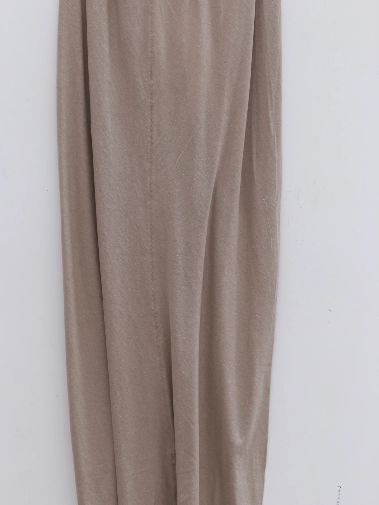 RUI built 25 autumn and winter cotton and linen G waist zipper long skirt RUI-RAW25WV02-Ficelle camel brown - Image 3