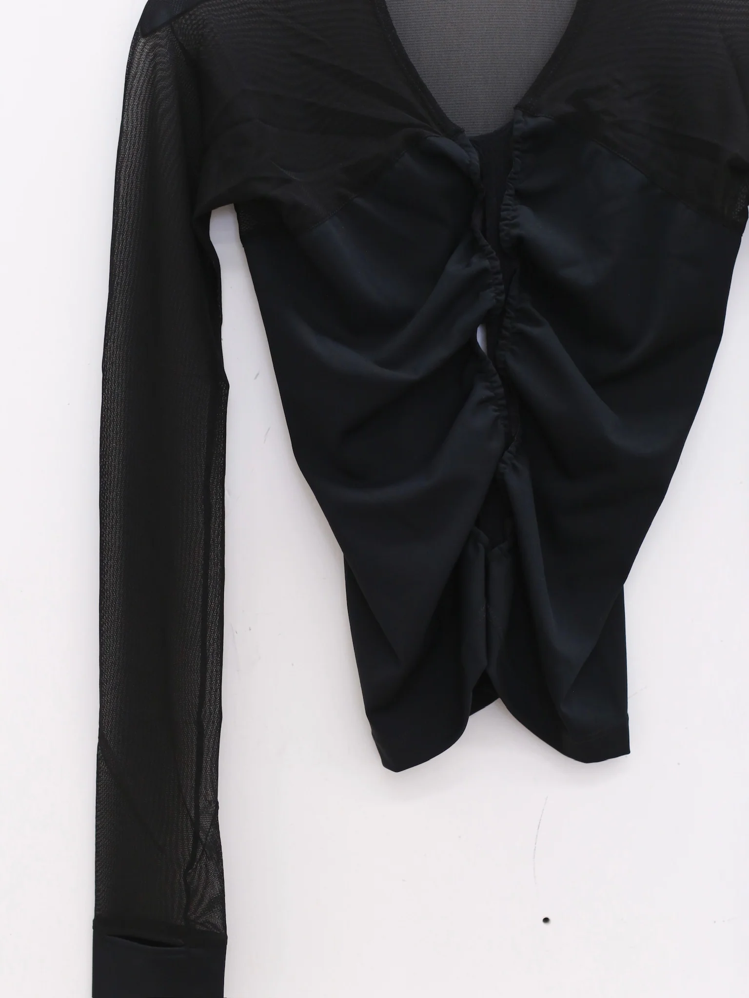 RUI built 25 autumn and winter sports stitching hollow long sleeves RUI-RAW25WV05-Onyx black - Image 8