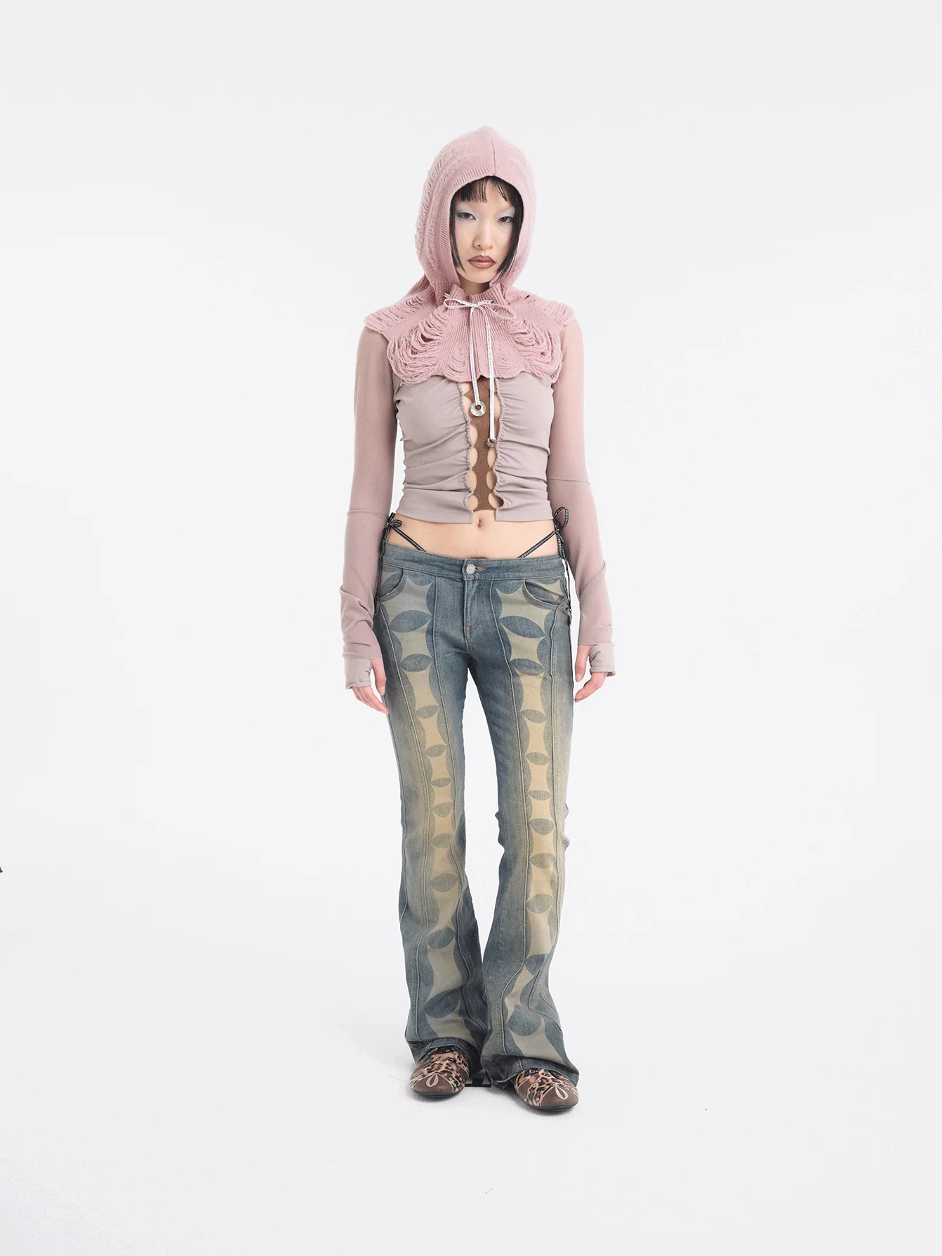 RUI built 25 autumn and winter sports stitching hollow long sleeves RUI-RAW25WV05-Smoke - Image 16