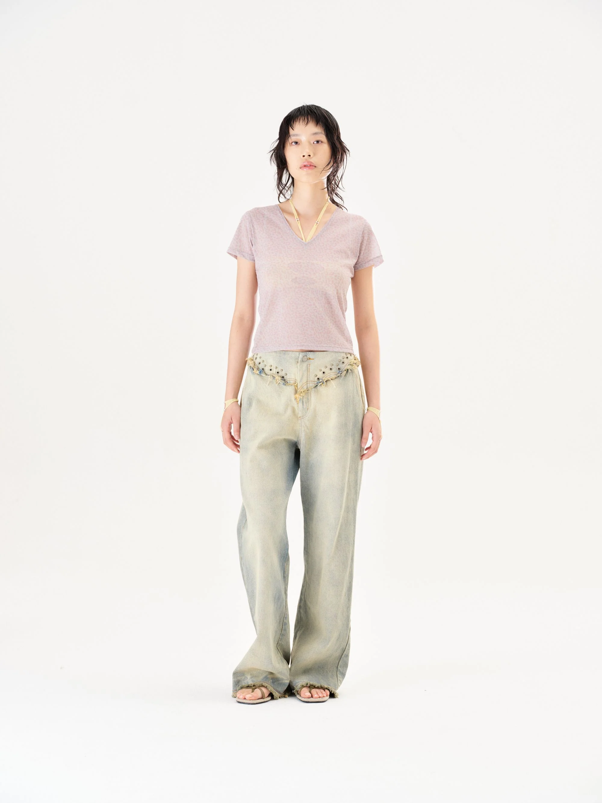 RUI Built 26 Early Spring Jeans with Thin Straps, Rivets, and Curved Blade Design, RUI-S26WV25-Sun-faded Blue (Sun-faded Vintage Blue) - Image 14