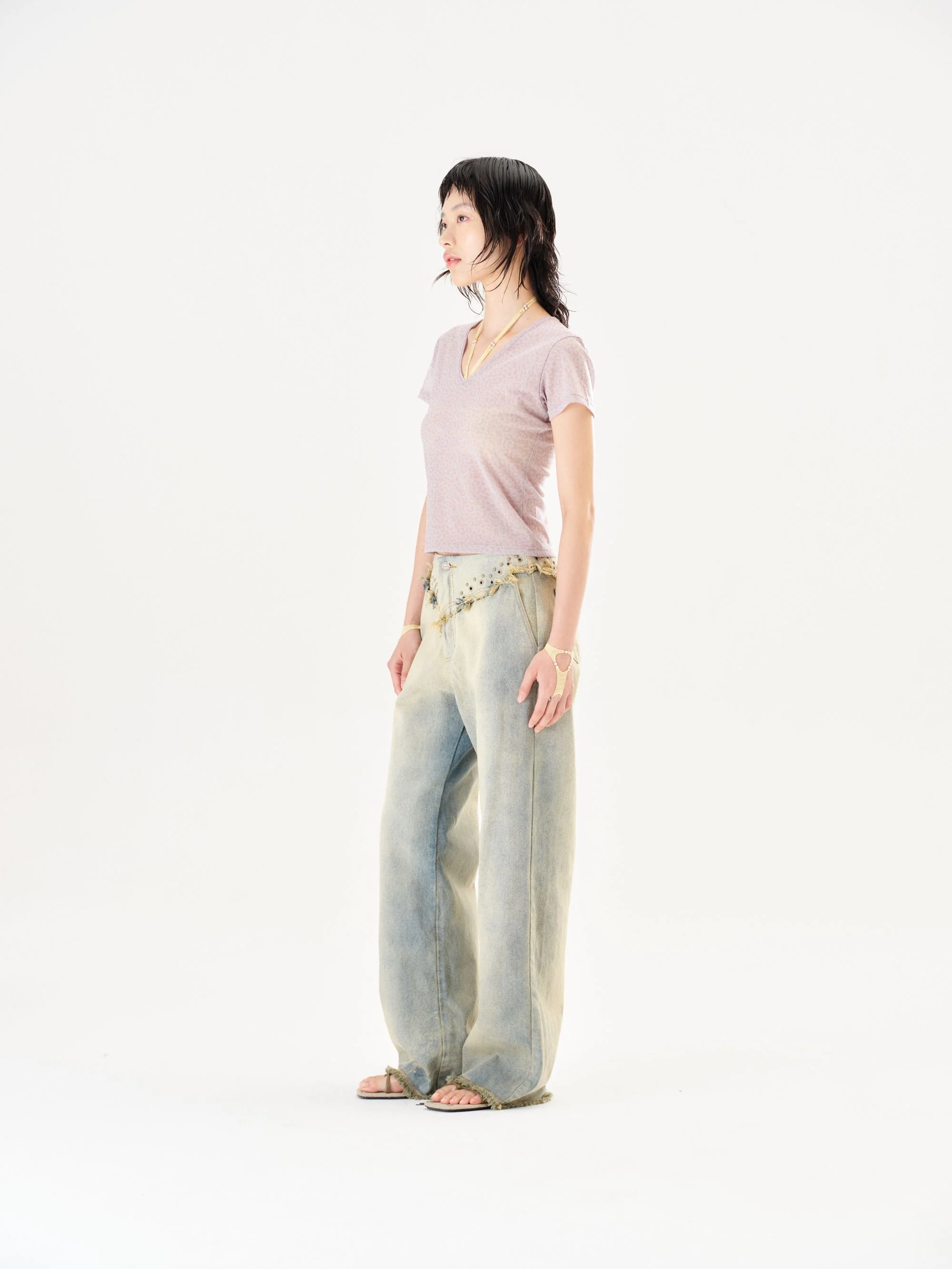 RUI Built 26 Early Spring Jeans with Thin Straps, Rivets, and Curved Blade Design, RUI-S26WV25-Sun-faded Blue (Sun-faded Vintage Blue) - Image 15