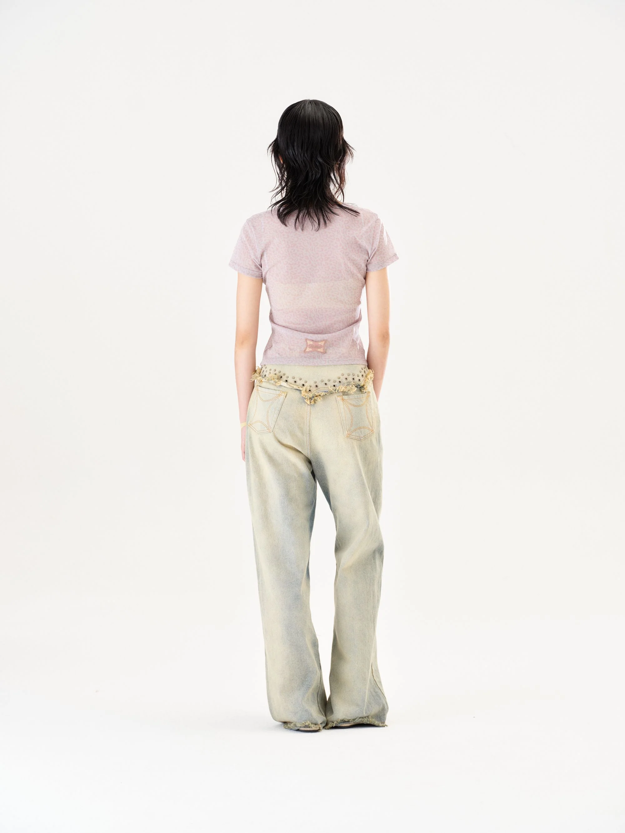 RUI Built 26 Early Spring Jeans with Thin Straps, Rivets, and Curved Blade Design, RUI-S26WV25-Sun-faded Blue (Sun-faded Vintage Blue) - Image 16