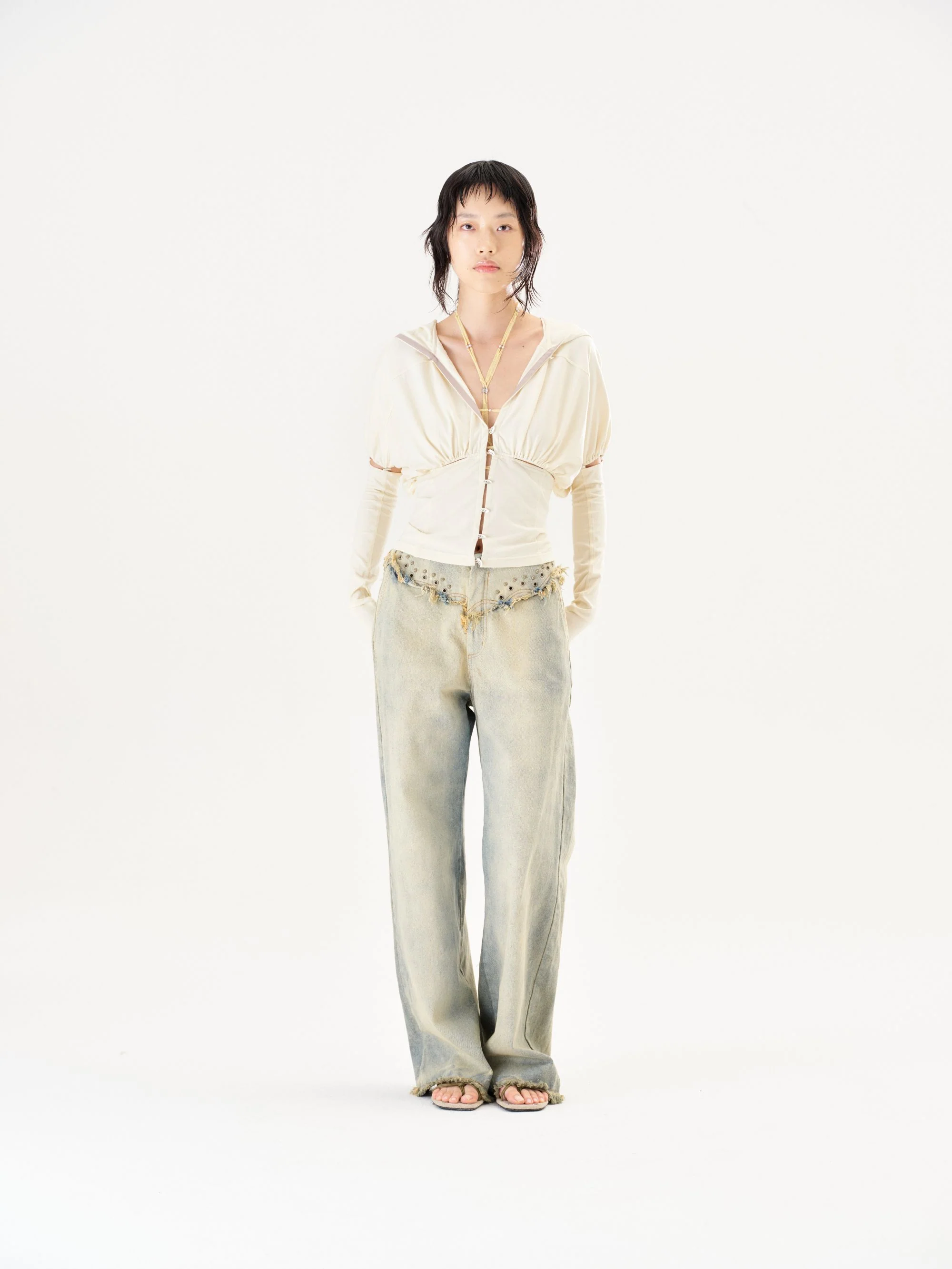 RUI Built 26 Early Spring Jeans with Thin Straps, Rivets, and Curved Blade Design, RUI-S26WV25-Sun-faded Blue (Sun-faded Vintage Blue) - Image 17