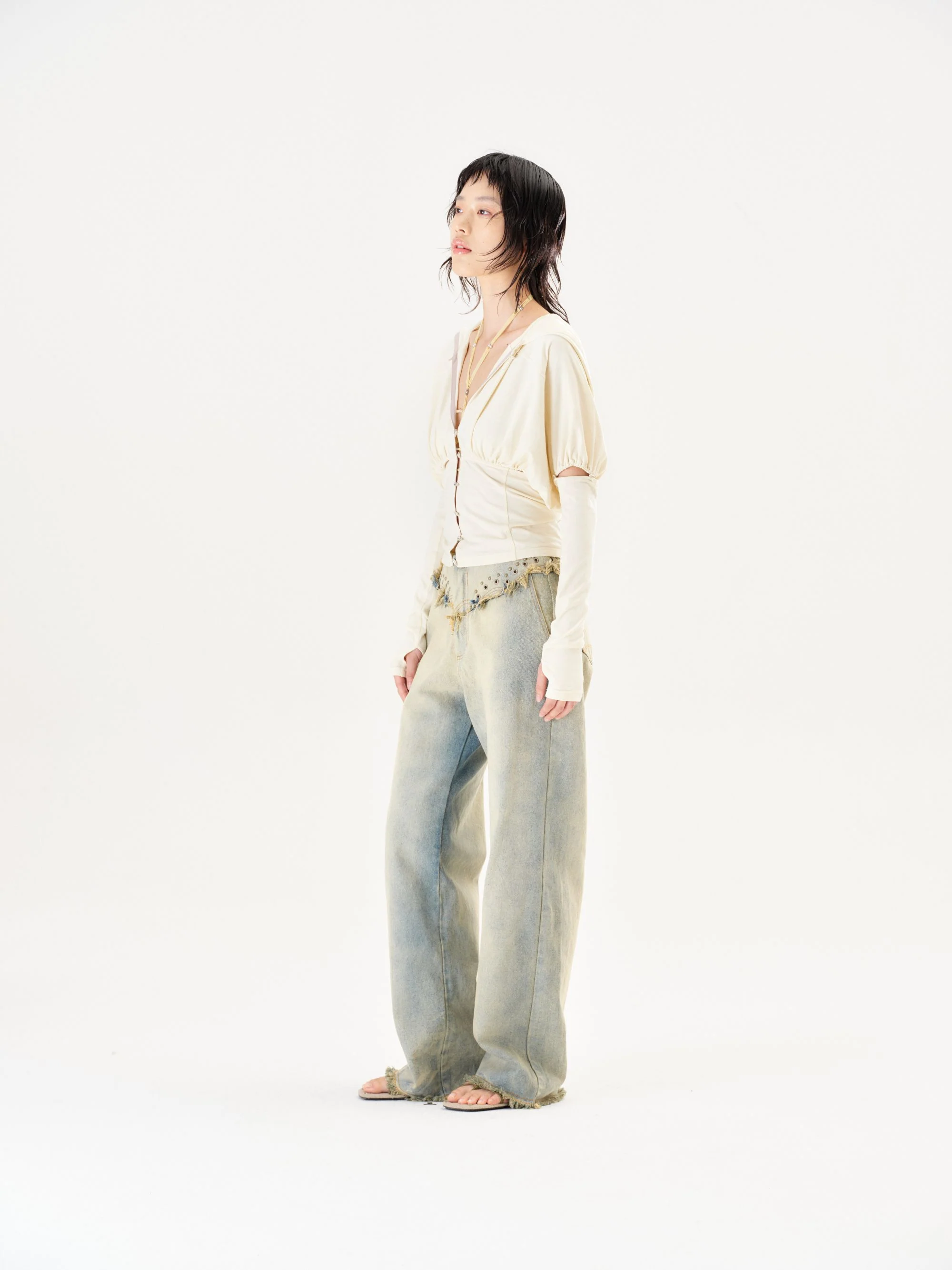RUI Built 26 Early Spring Jeans with Thin Straps, Rivets, and Curved Blade Design, RUI-S26WV25-Sun-faded Blue (Sun-faded Vintage Blue) - Image 18