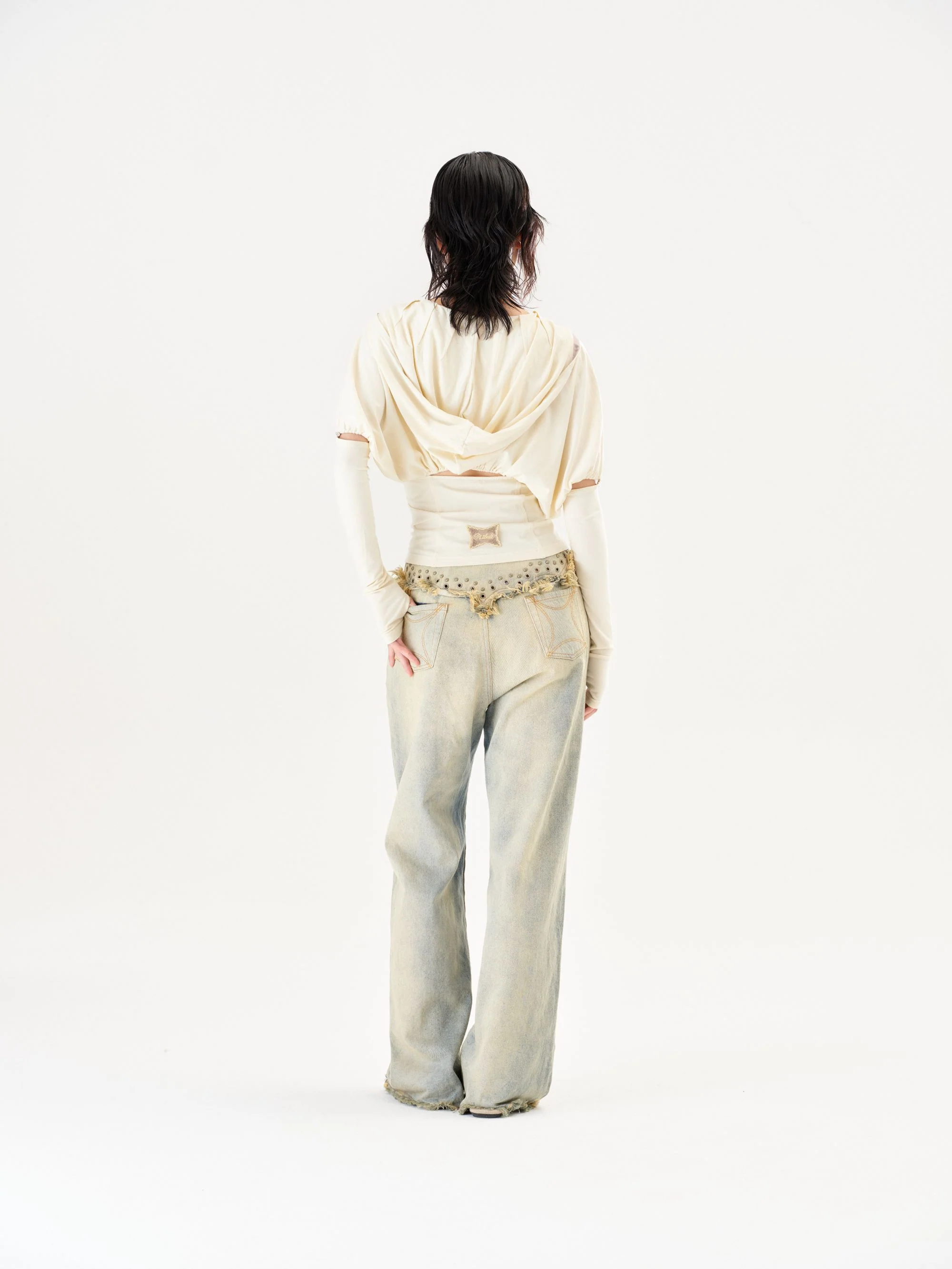 RUI Built 26 Early Spring Jeans with Thin Straps, Rivets, and Curved Blade Design, RUI-S26WV25-Sun-faded Blue (Sun-faded Vintage Blue) - Image 19