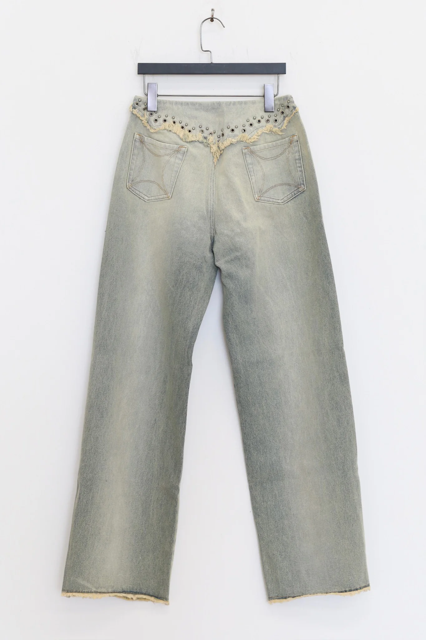RUI Built 26 Early Spring Jeans with Thin Straps, Rivets, and Curved Blade Design, RUI-S26WV25-Sun-faded Blue (Sun-faded Vintage Blue) - Image 2