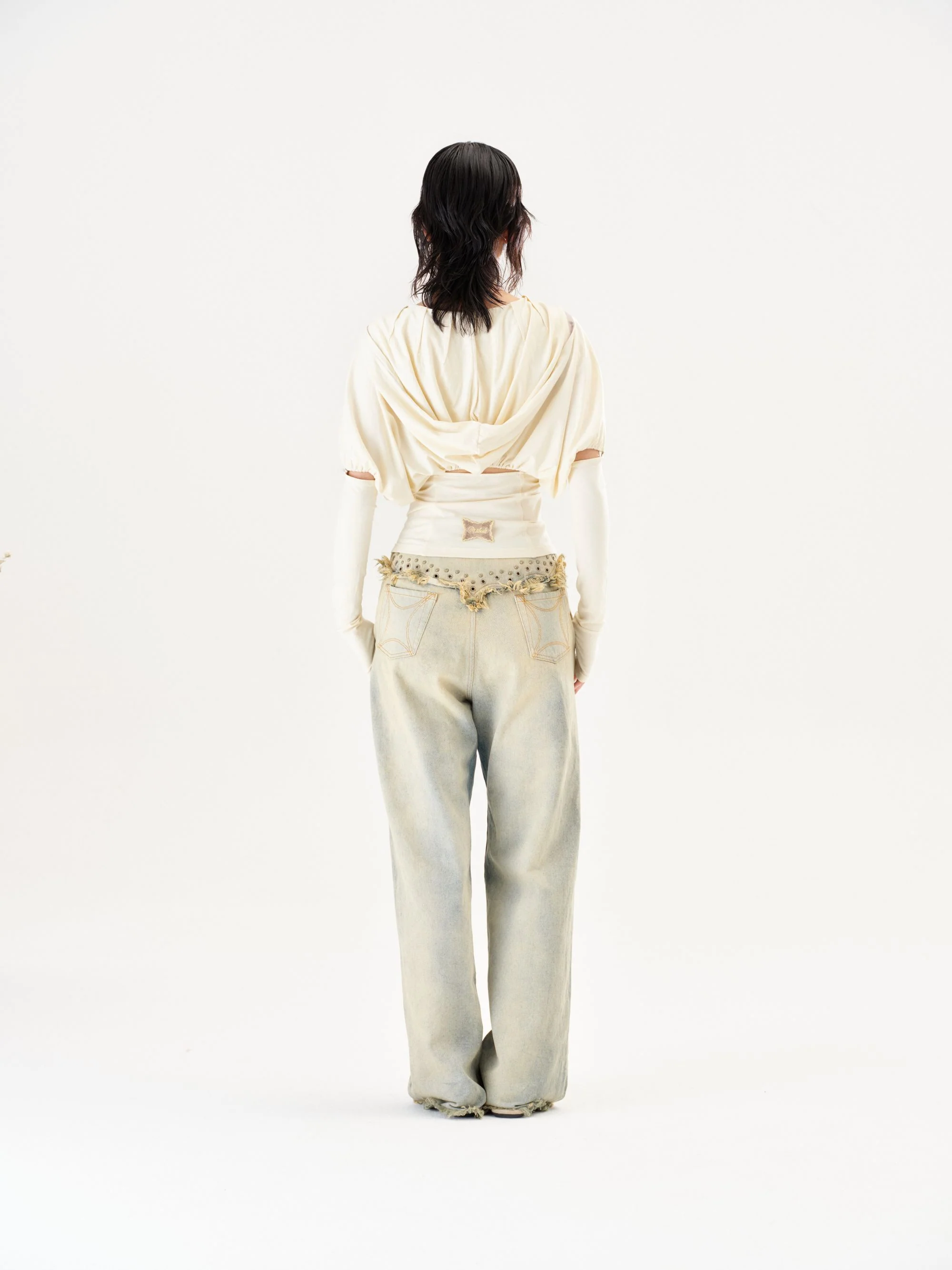 RUI Built 26 Early Spring Jeans with Thin Straps, Rivets, and Curved Blade Design, RUI-S26WV25-Sun-faded Blue (Sun-faded Vintage Blue) - Image 21