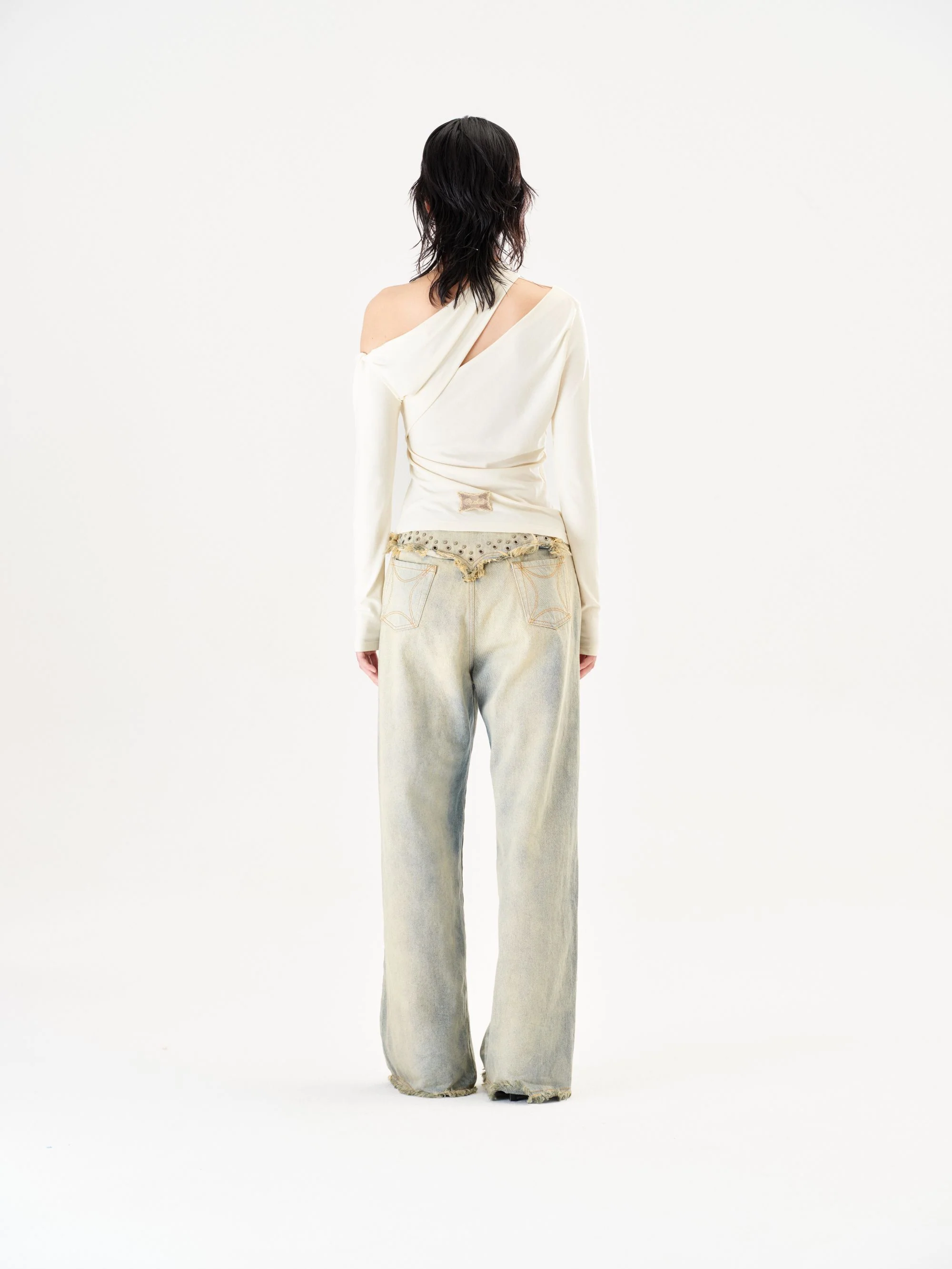 RUI Built 26 Early Spring Jeans with Thin Straps, Rivets, and Curved Blade Design, RUI-S26WV25-Sun-faded Blue (Sun-faded Vintage Blue) - Image 23