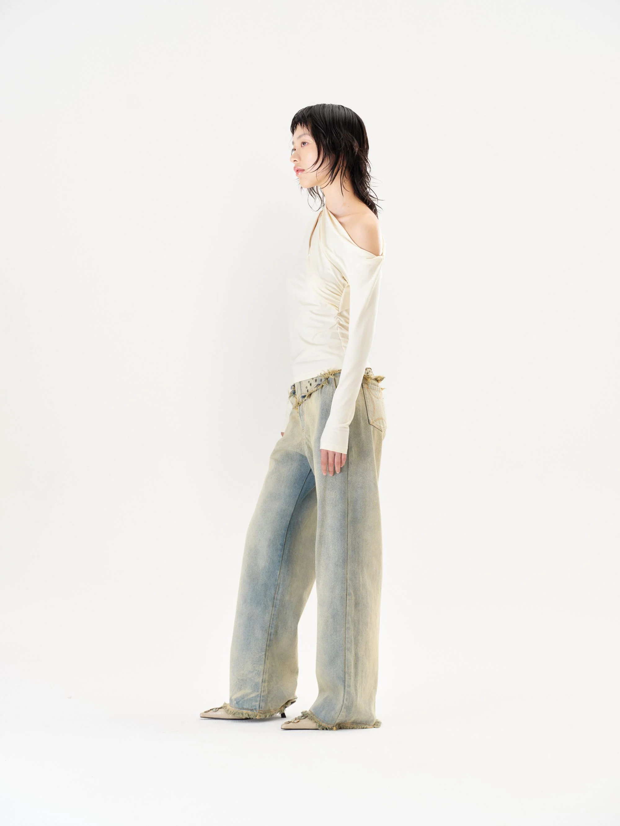RUI Built 26 Early Spring Jeans with Thin Straps, Rivets, and Curved Blade Design, RUI-S26WV25-Sun-faded Blue (Sun-faded Vintage Blue) - Image 26