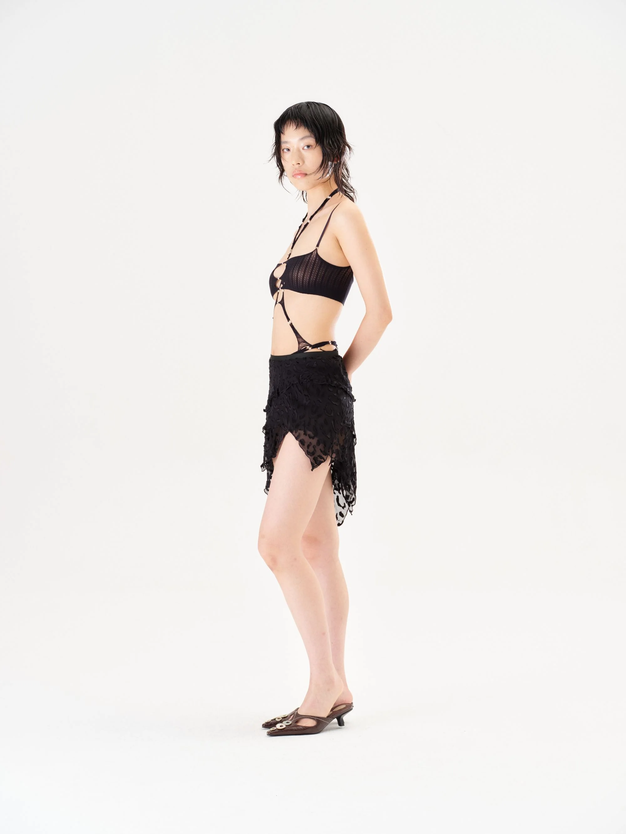 RUI built 26 Early Spring Semi-Sheer Thin Strap Camisole Bra RUI-S26SF01ON1-Onyx - Image 6