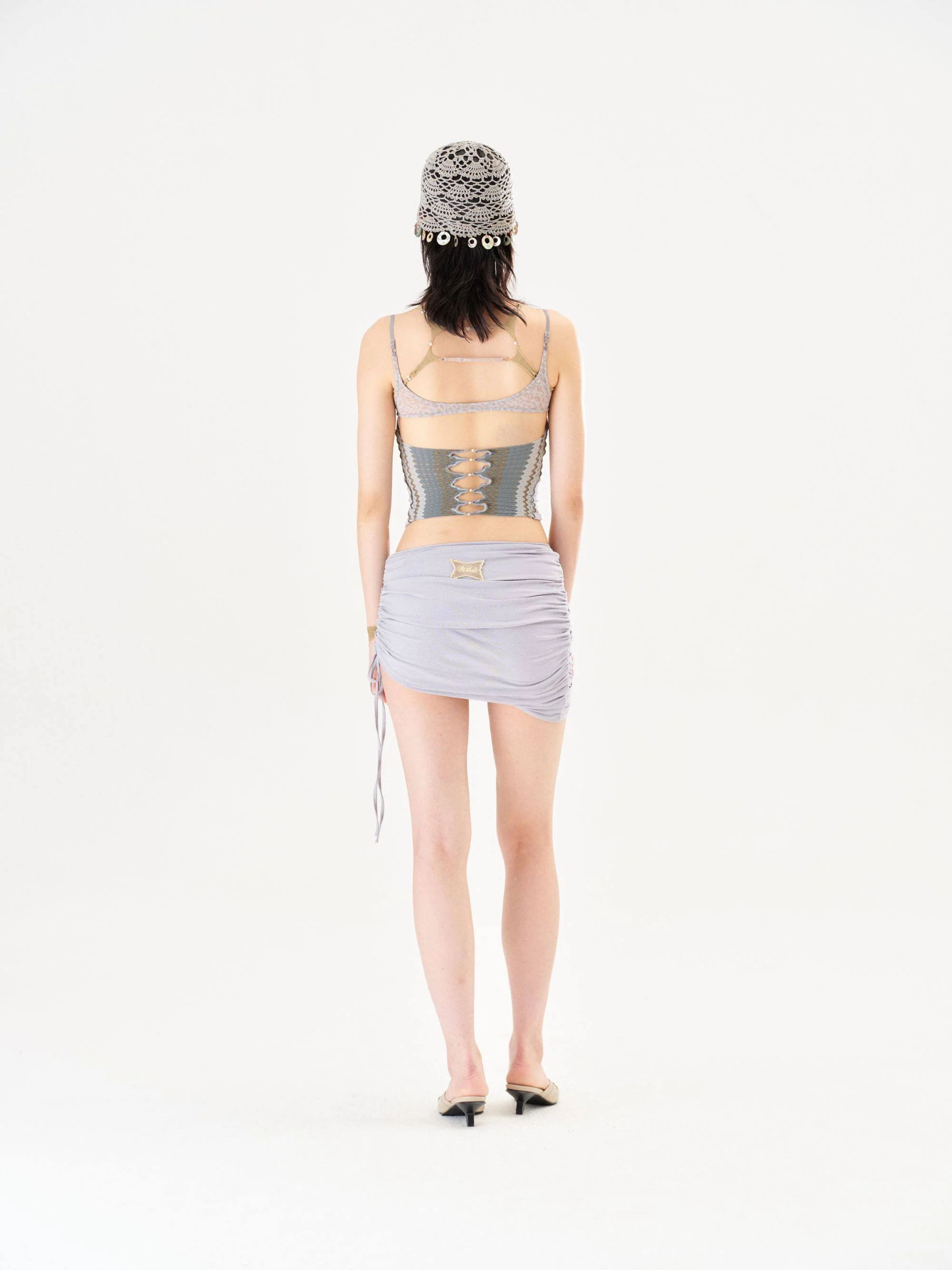 RUI built Spring/Summer 2026 Ruffled Wrap Skirt RUI-S26WV10-Misty Blue - Image 10
