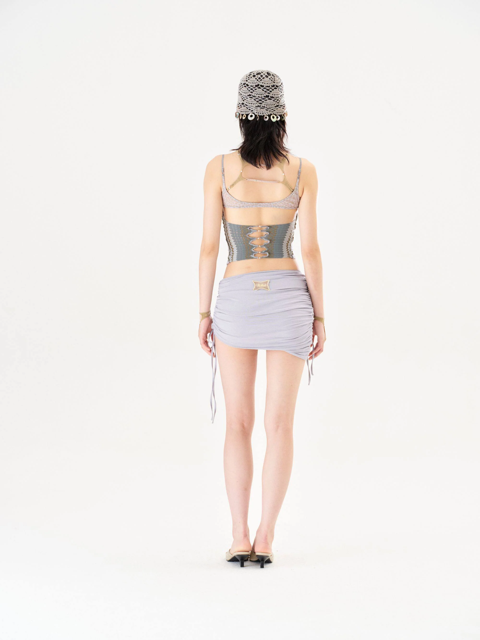RUI built Spring/Summer 2026 Ruffled Wrap Skirt RUI-S26WV10-Misty Blue - Image 11