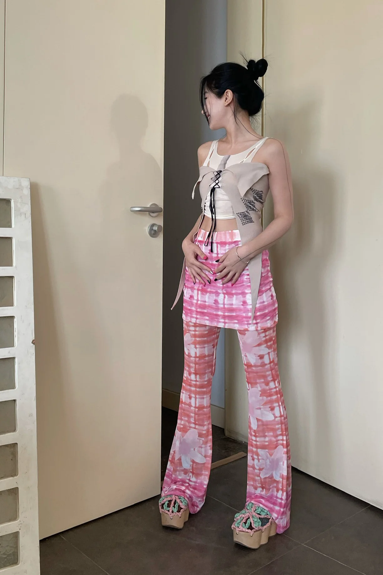 RUI Printed Vest RSS23WV05 Vapor White - Image 19