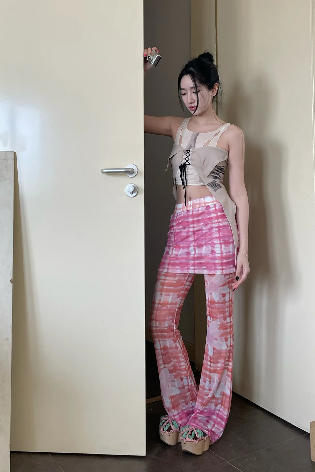 RUI Printed Vest RSS23WV05 Vapor White - Image 20
