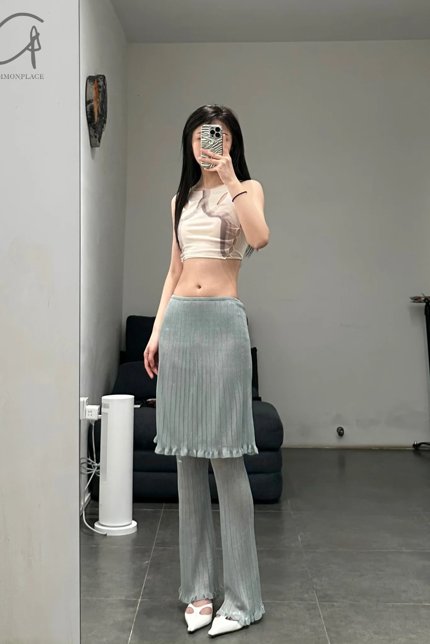 RUI Printed Vest RSS23WV05 Vapor White - Image 23