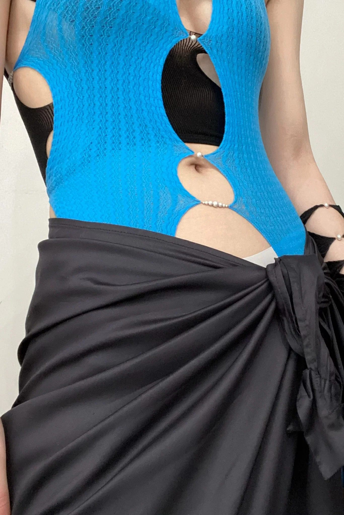 RUI SS21-R007 AZURE asymmetric bodysuit - Image 6