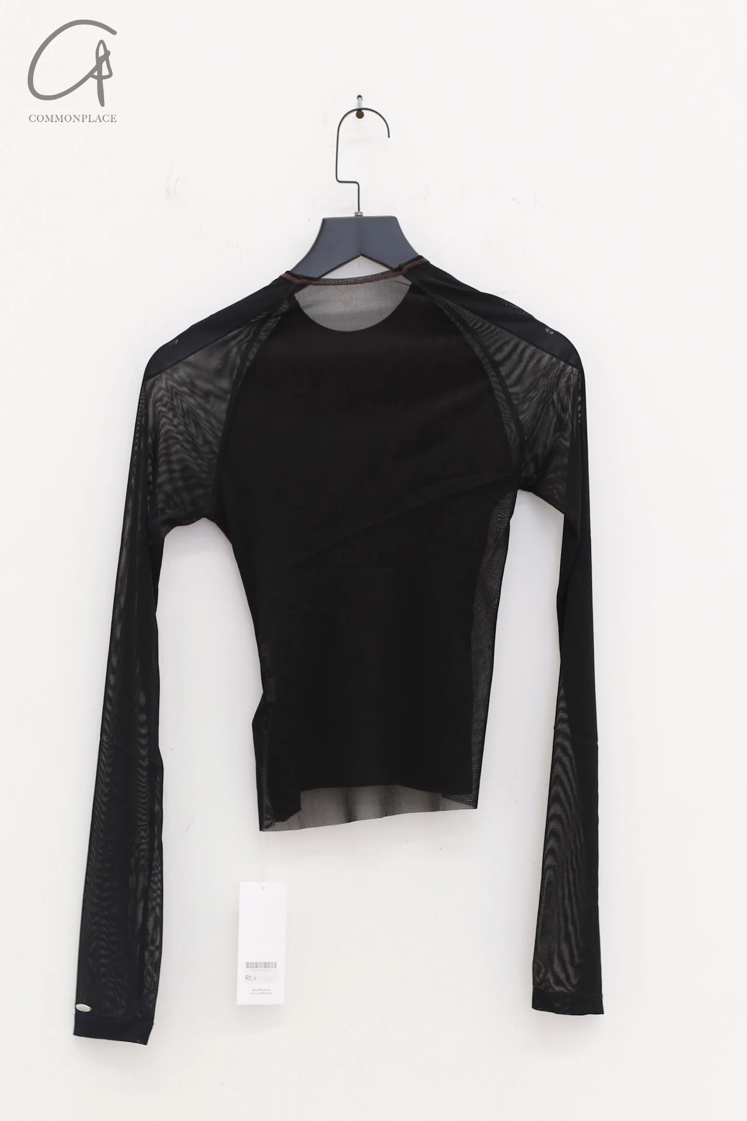 Rui Zhou 24 Autumn and Winter Free Point Long Sleeve Top RUI-RAW24WV03-QKLH Chocolate mixOnyx - Image 5
