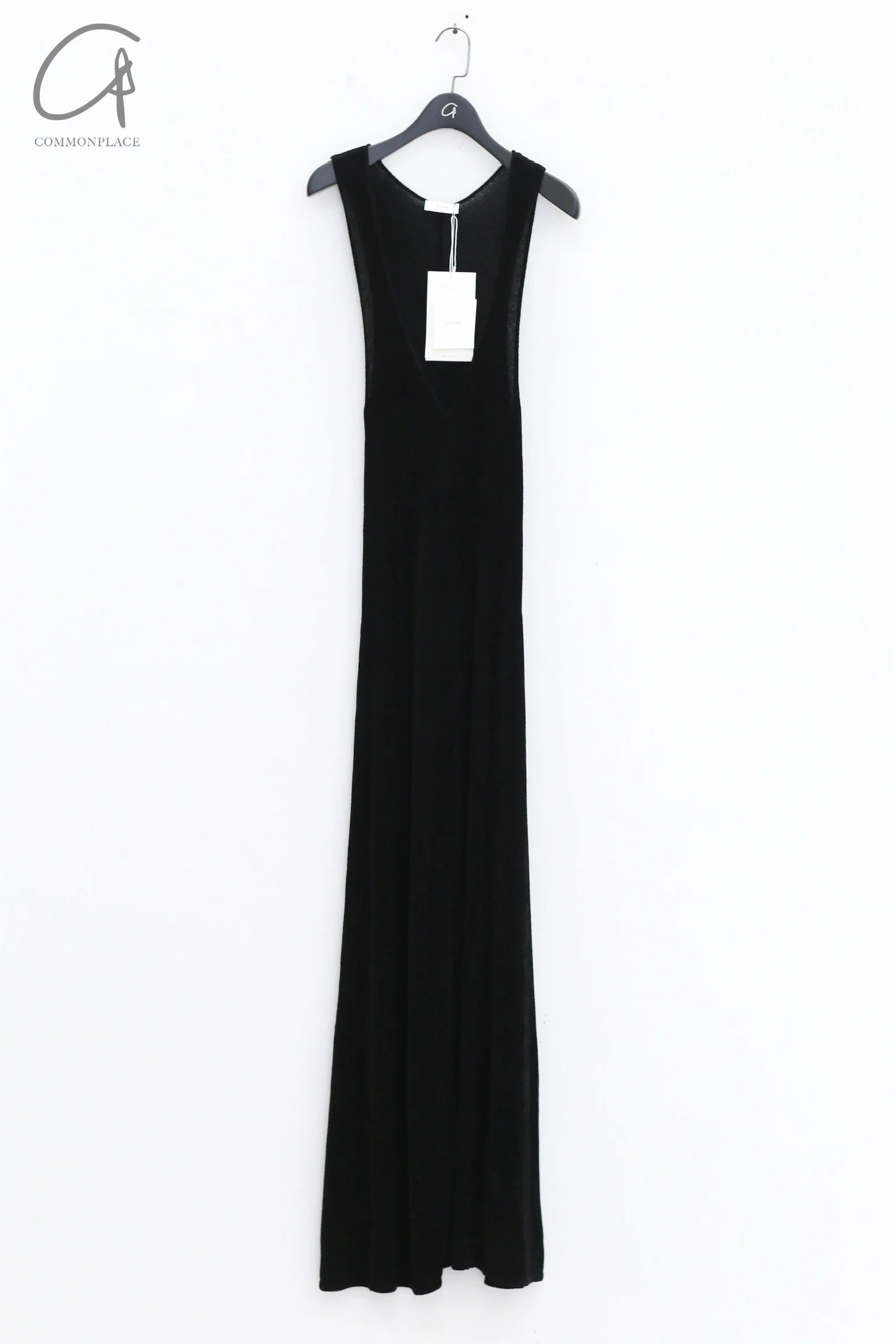 RUOHAN 24 autumn and winter black V-neck knitted long skirt RH-RHKN125AW24-HEI black - Image 10