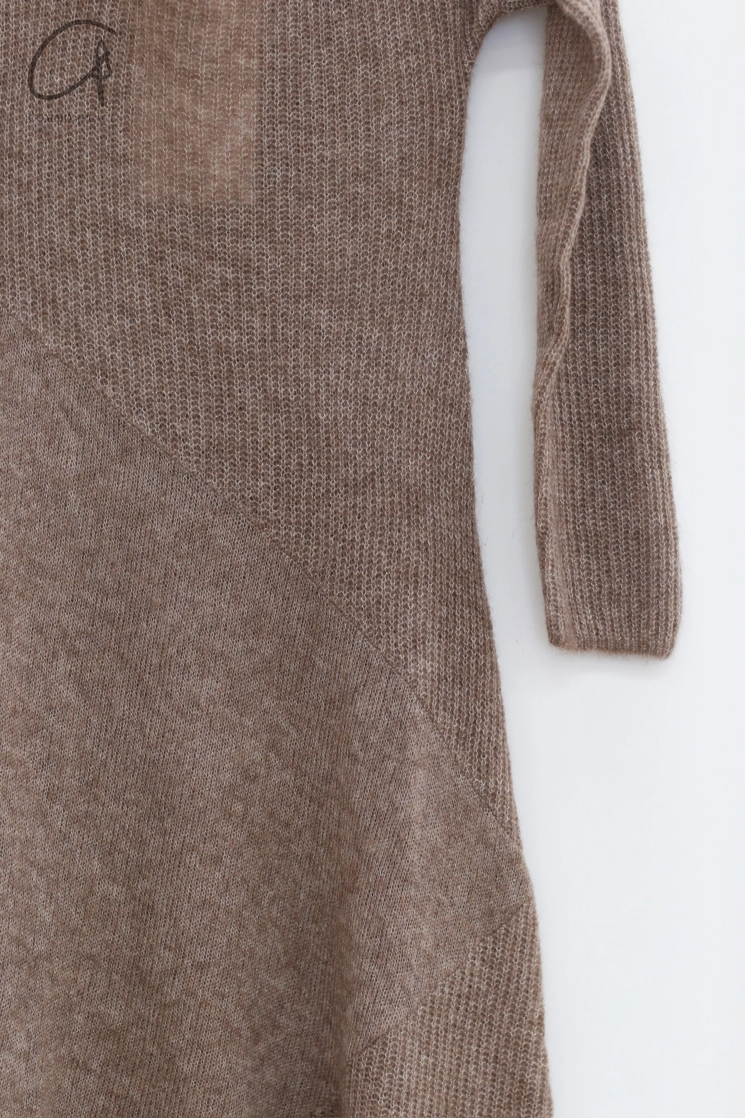 RUOHAN 24 autumn and winter collage cashmere dress RH-RHKN152AW24-ZONG brown - Image 11