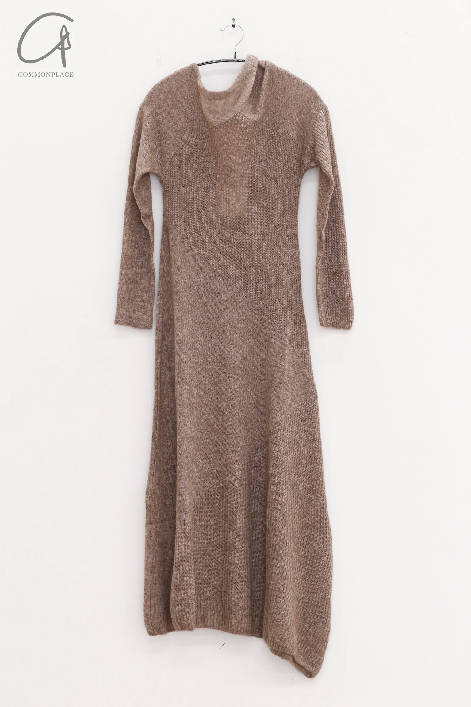 RUOHAN 24 autumn and winter collage cashmere dress RH-RHKN152AW24-ZONG brown - Image 12