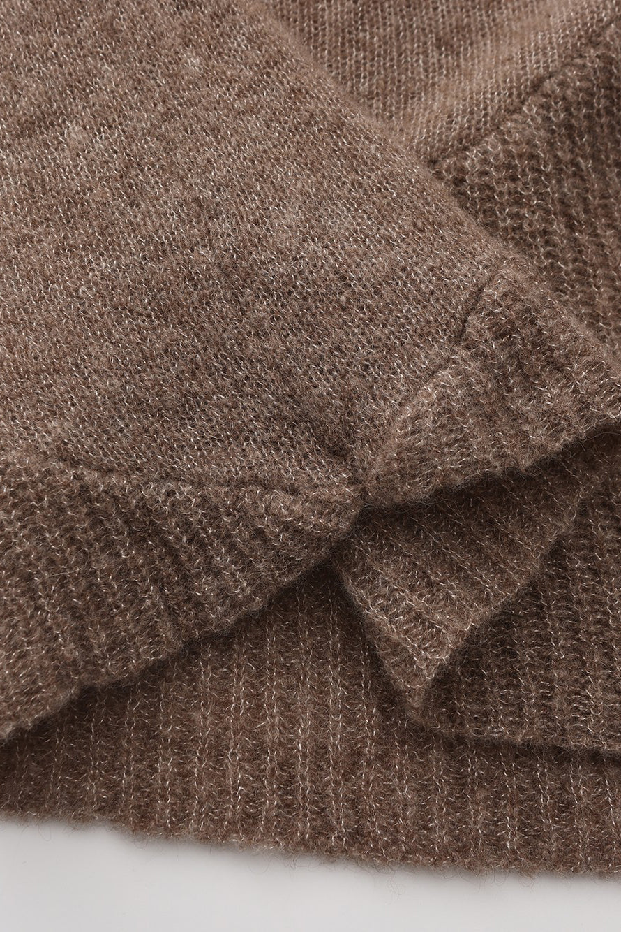 RUOHAN 24 autumn and winter collage cashmere dress RH-RHKN152AW24-ZONG brown - Image 7