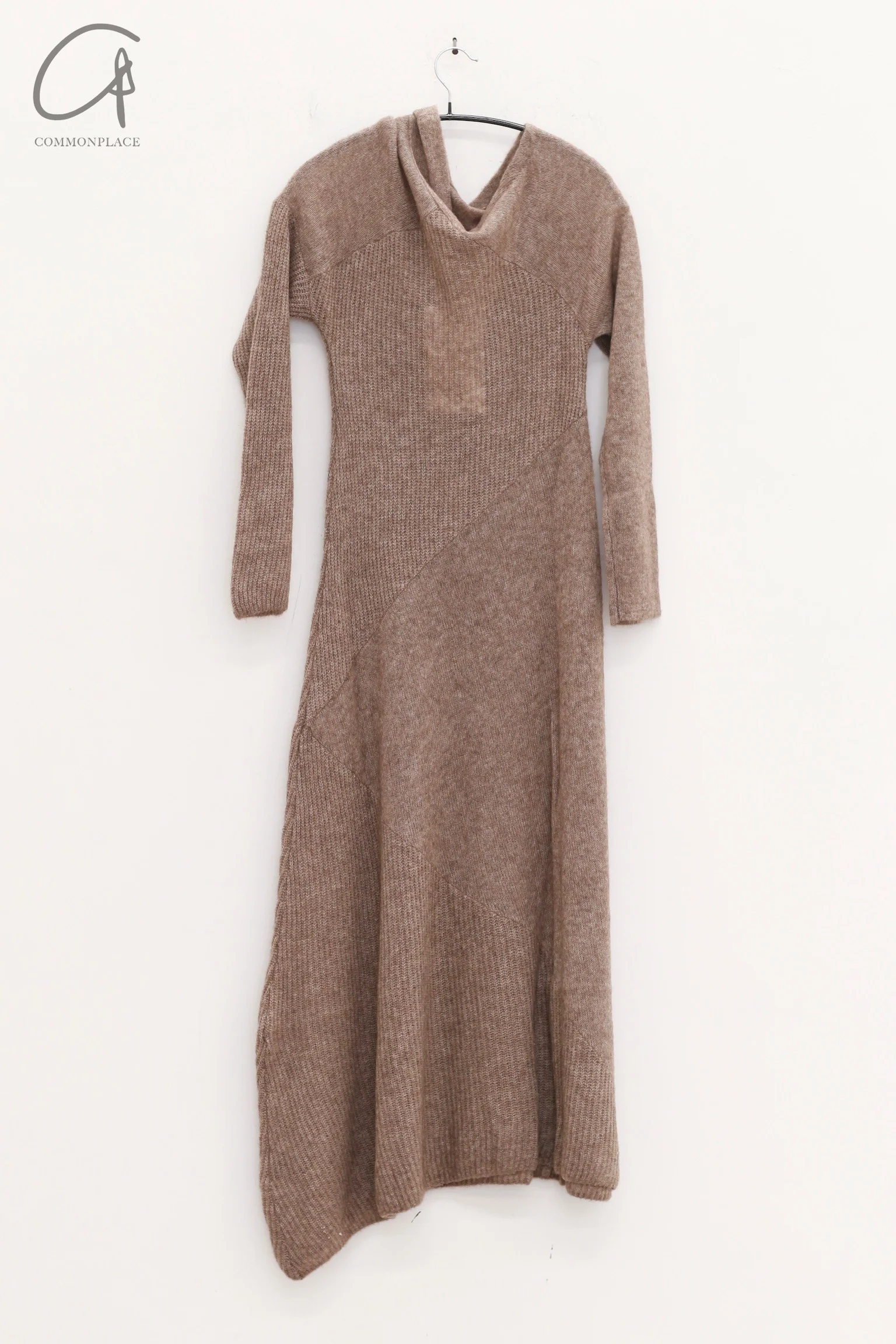 RUOHAN 24 autumn and winter collage cashmere dress RH-RHKN152AW24-ZONG brown - Image 9