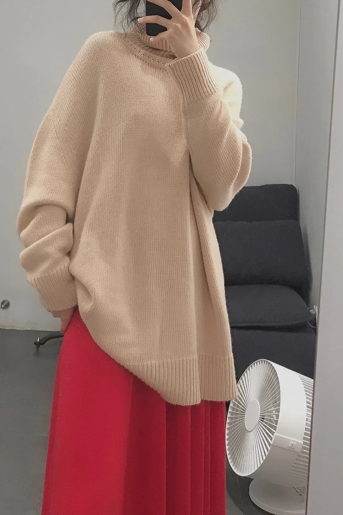 Ryan Roche cashmere stitching skirt #773-A - Image 3