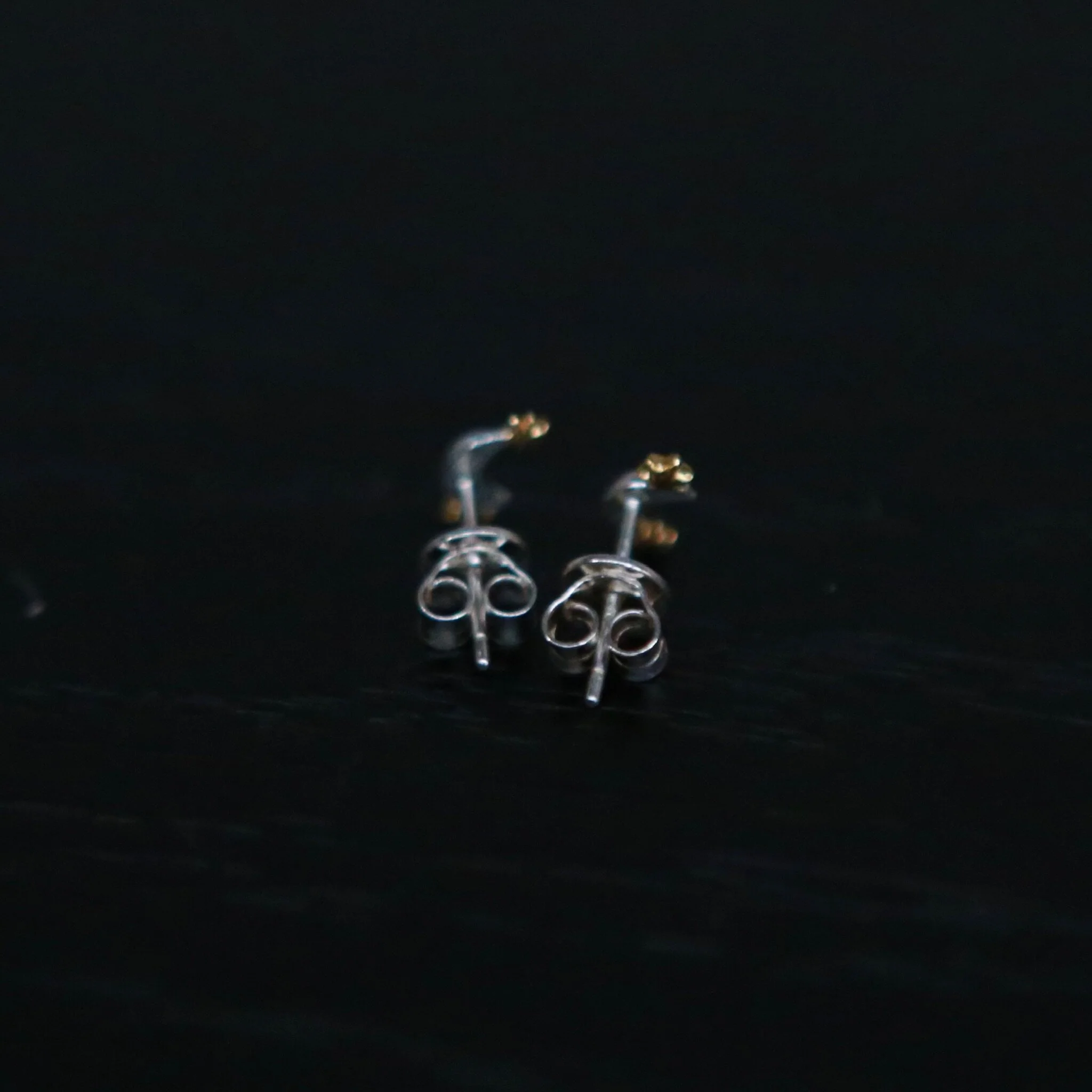 SALE E PEPE Christmas Collection Sterling Silver Gold-Plated Two-Tone Star and Moon Earrings SEP-SPCME03-YJ Silver/Gold - Image 3