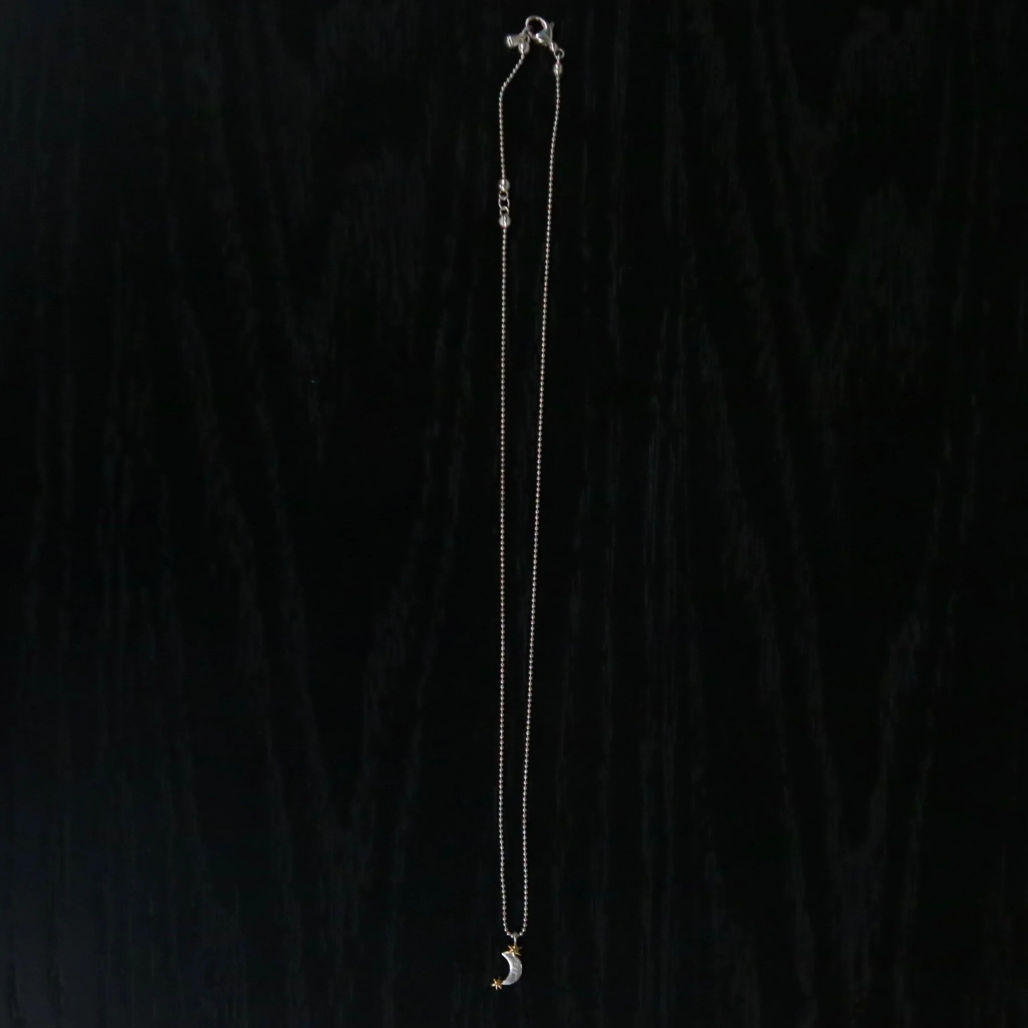 SALE E PEPE Christmas Collection Sterling Silver Gold-Plated Two-Tone Star and Moon Necklace SEP-SPCMN02-YJ Silver/Gold - Image 3