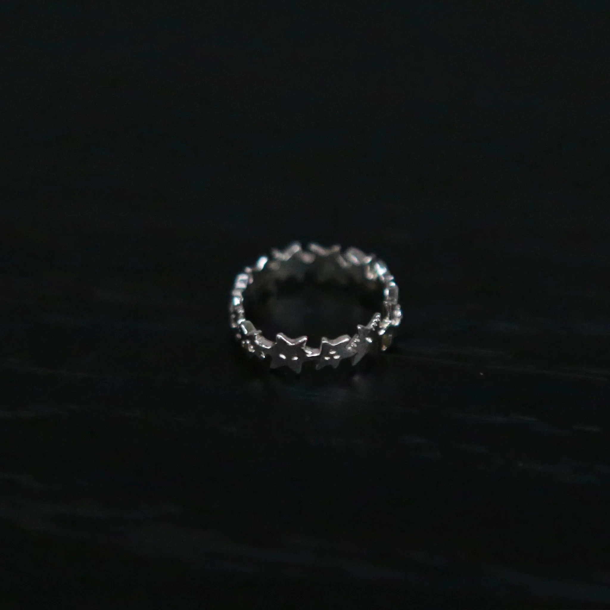 SALE E PEPE Christmas Collection Sterling Silver Stars Ring SEP-SPCMF01-YIN Silver - Image 3