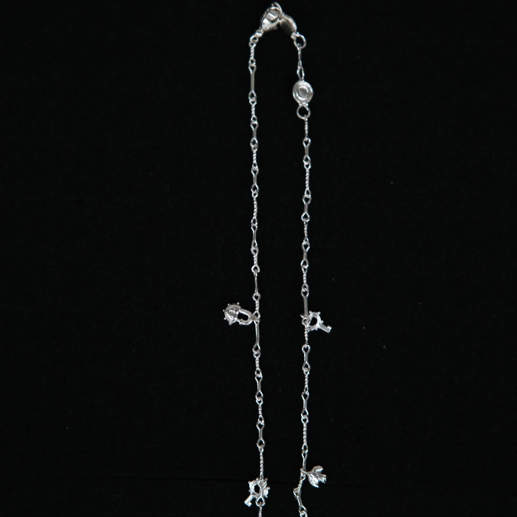 SALE E PEPE Sterling Silver Bird Wind Chime Necklace SEP-SPVAN04-YIN Silver - Image 4