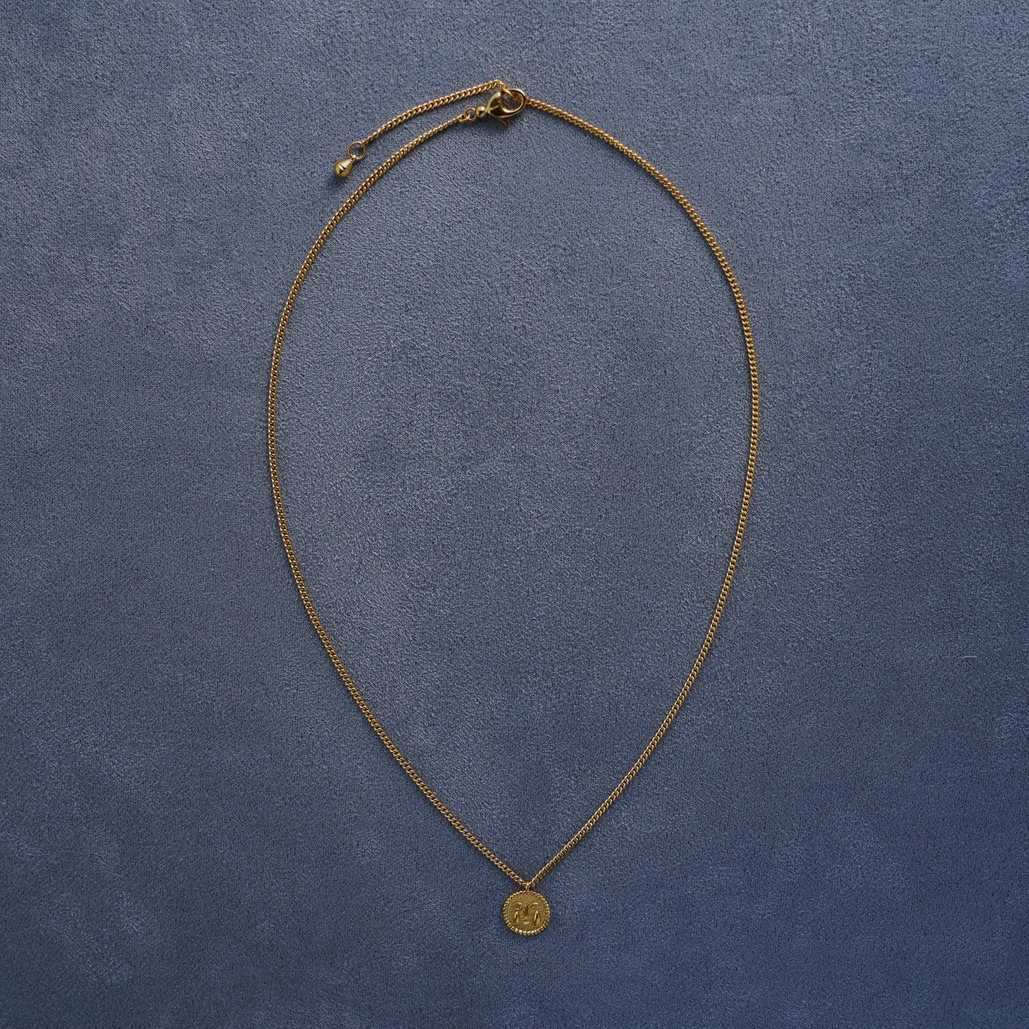 SALE E PEPE Sterling Silver/Gold Plated Dionysus Teardrop Pendant Necklace SEP-SP05N04-JIN Gold (SP05N03) - Image 2
