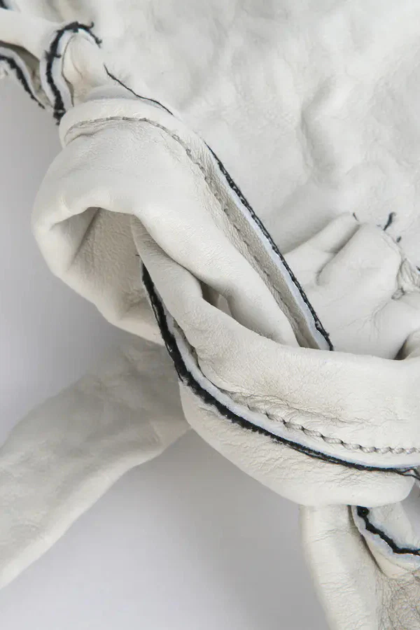 SIMONA TAGLIAFERRI (Sheepskin Anima, large cross-body bag) SS17A03 LAMB ANIMA CHALK - Image 11
