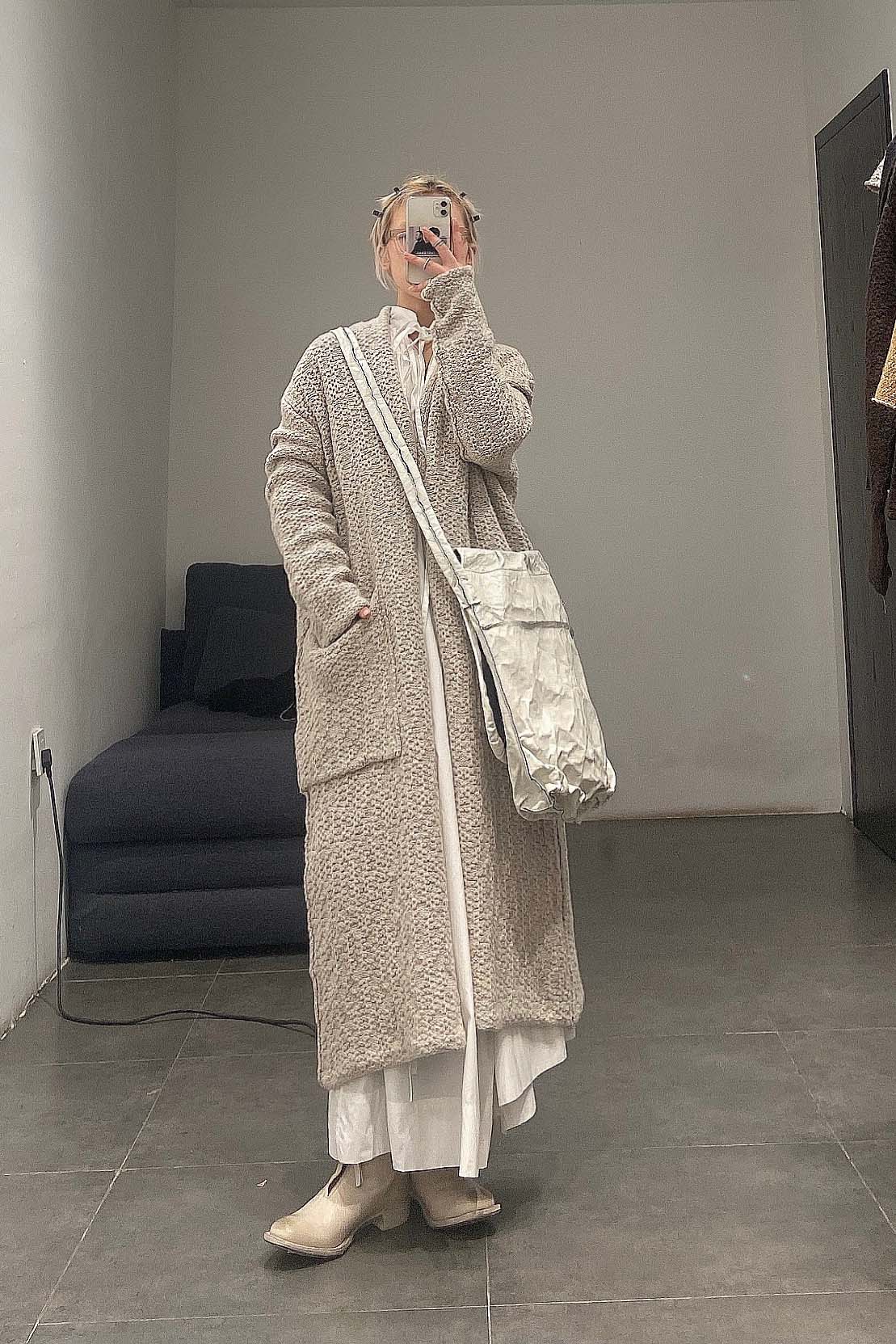 SIMONA TAGLIAFERRI (Sheepskin Anima, large cross-body bag) SS17A03 LAMB ANIMA CHALK - Image 23