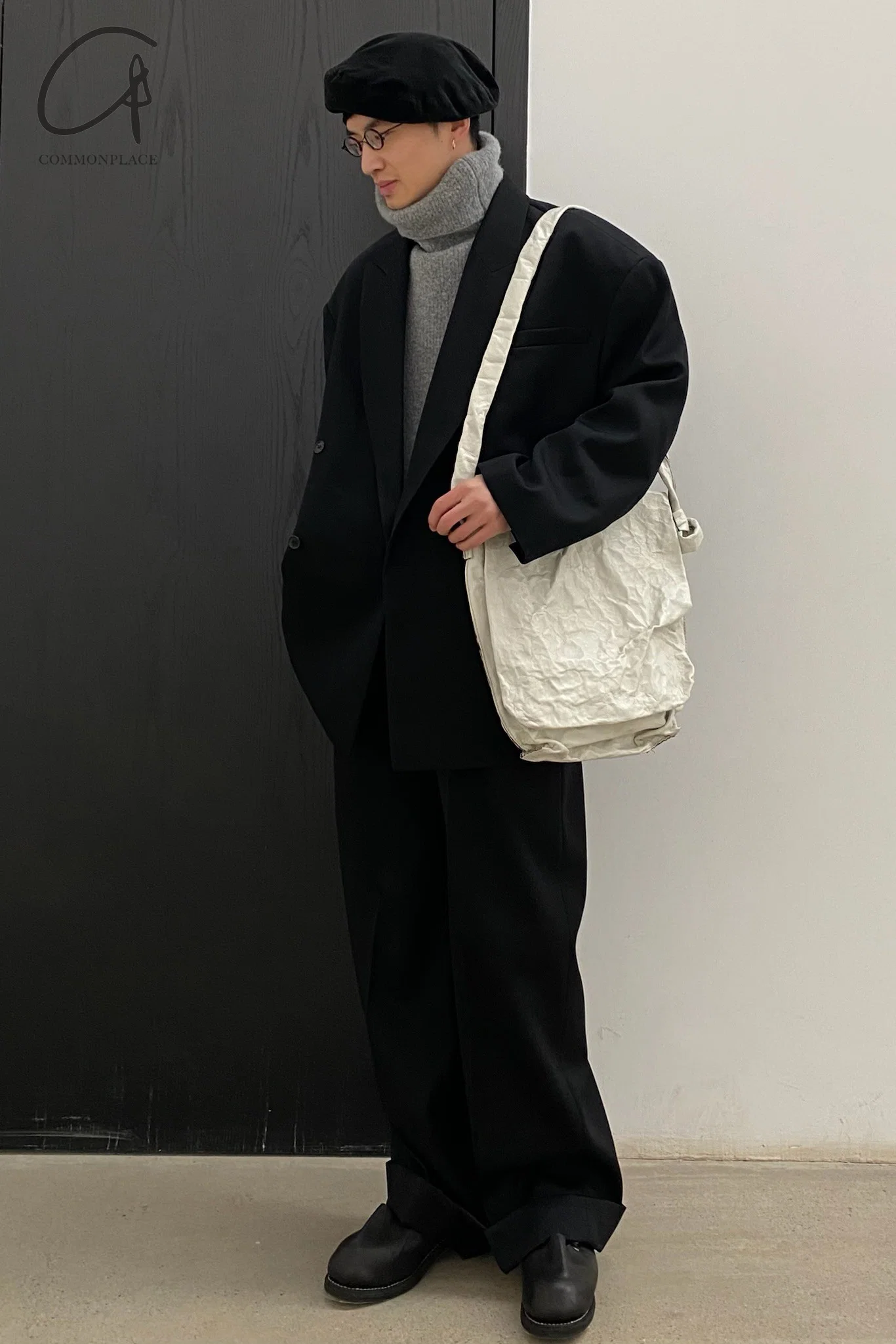 SIMONA TAGLIAFERRI (Sheepskin Anima, large cross-body bag) SS17A03 LAMB ANIMA CHALK - Image 6