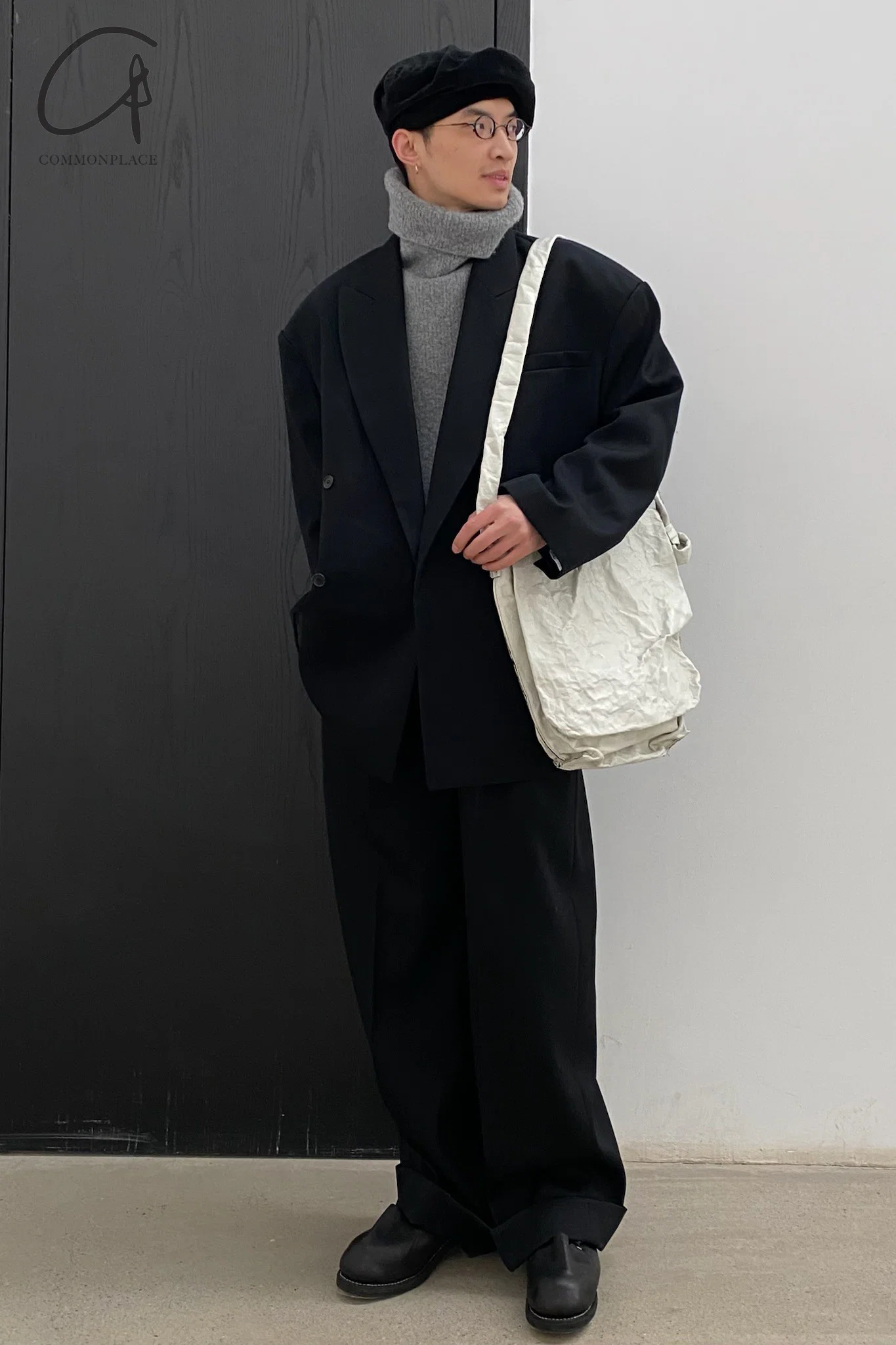SIMONA TAGLIAFERRI (Sheepskin Anima, large cross-body bag) SS17A03 LAMB ANIMA CHALK - Image 7