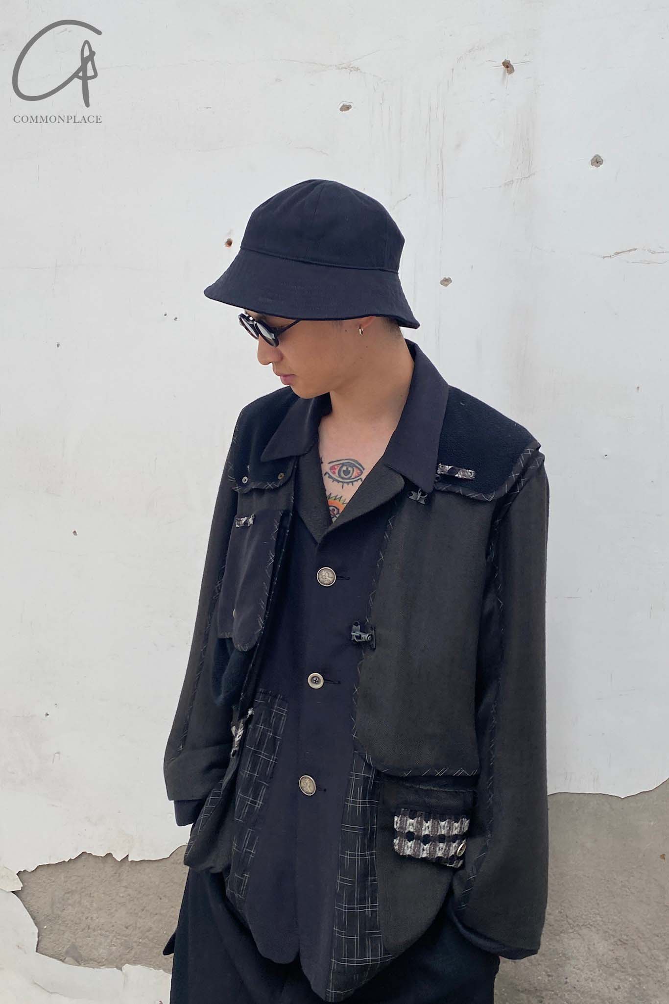 Song for the mute fisherman hat 211_HATOO1_WDNMBLK black PSFTM6 - Image 7