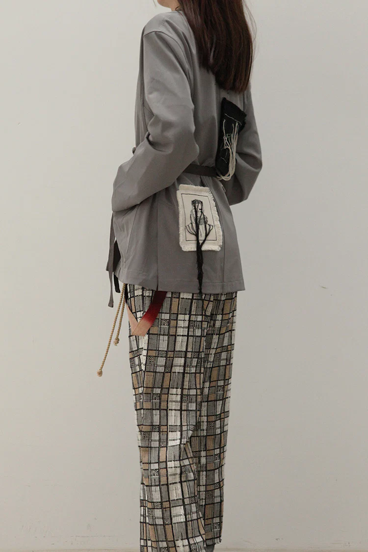 Song for the mute straight leg pants 211_WPTO14_WNDWMLT - Image 9