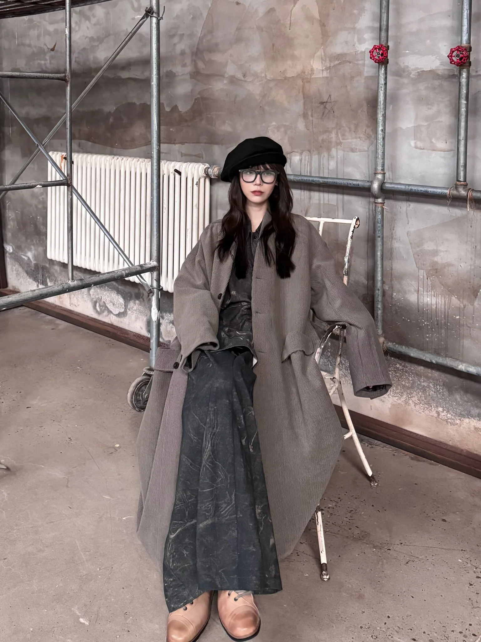 Stovaigh Vintage Vines Print Shirt/Jacket/A-line Print Skirt STV-ST25017SHTBAM-0 Shirt - Image 8