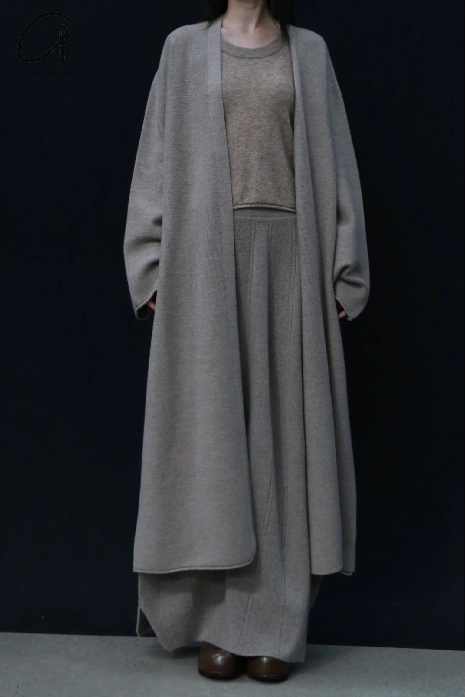 SWAYING 24 Autumn and Winter Low Round Neck Wool Bottoming Shirt SW-SW24AW1T22-TUO Camel SW24AW1T22 - Image 10